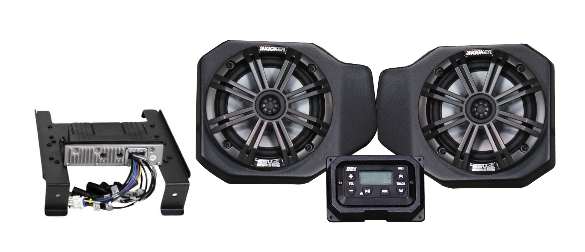 SSV Works RG4-2K 2 Speaker Kit for Polaris Ranger XP 1000 Models