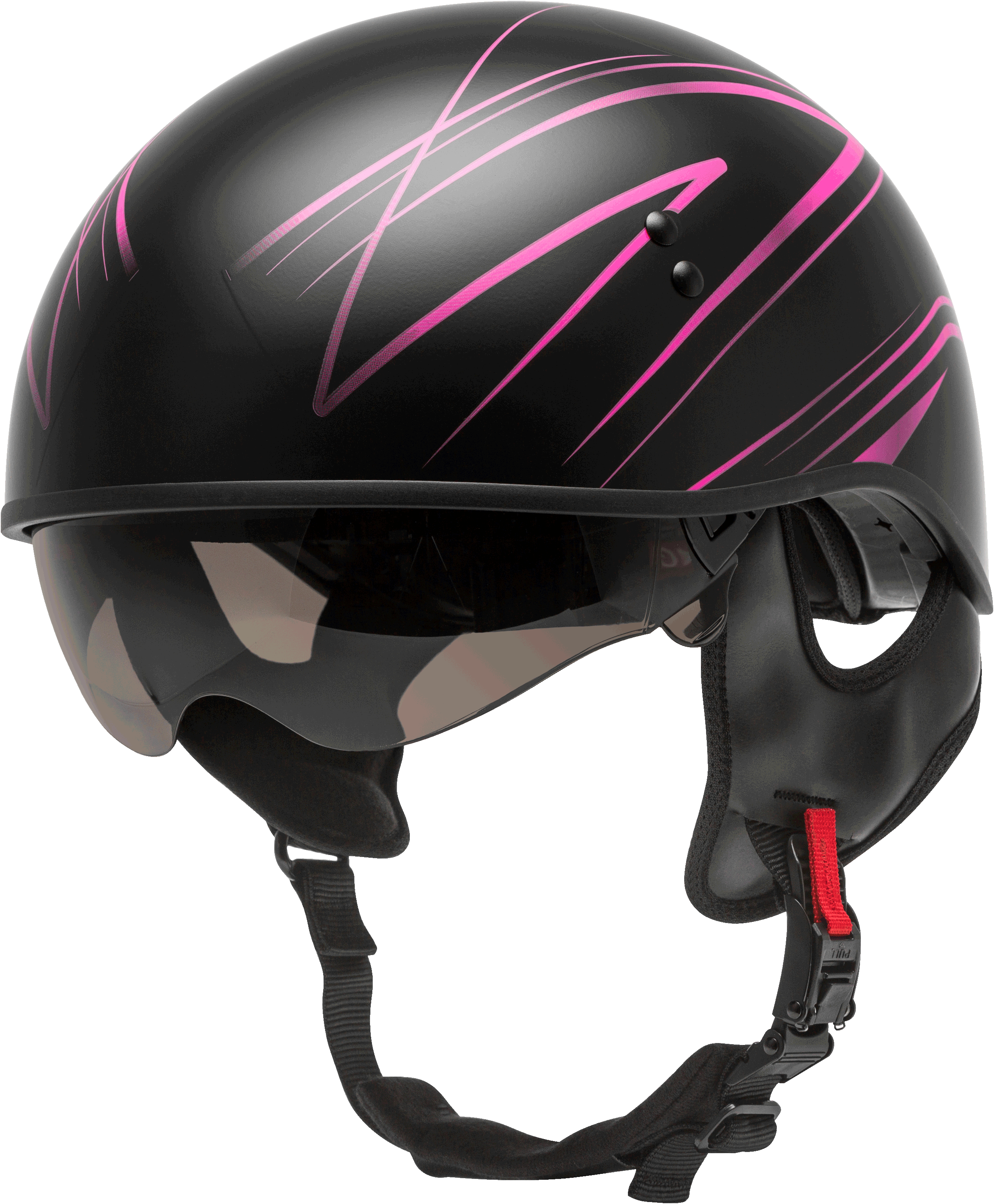 gmax girls motorcycle half helmet G3464501 Youth MX-46Y Off-Road Dominant Matte Black/Grey Ym FEATURES DOT Approved GMax HH65 Naked Half Helmet