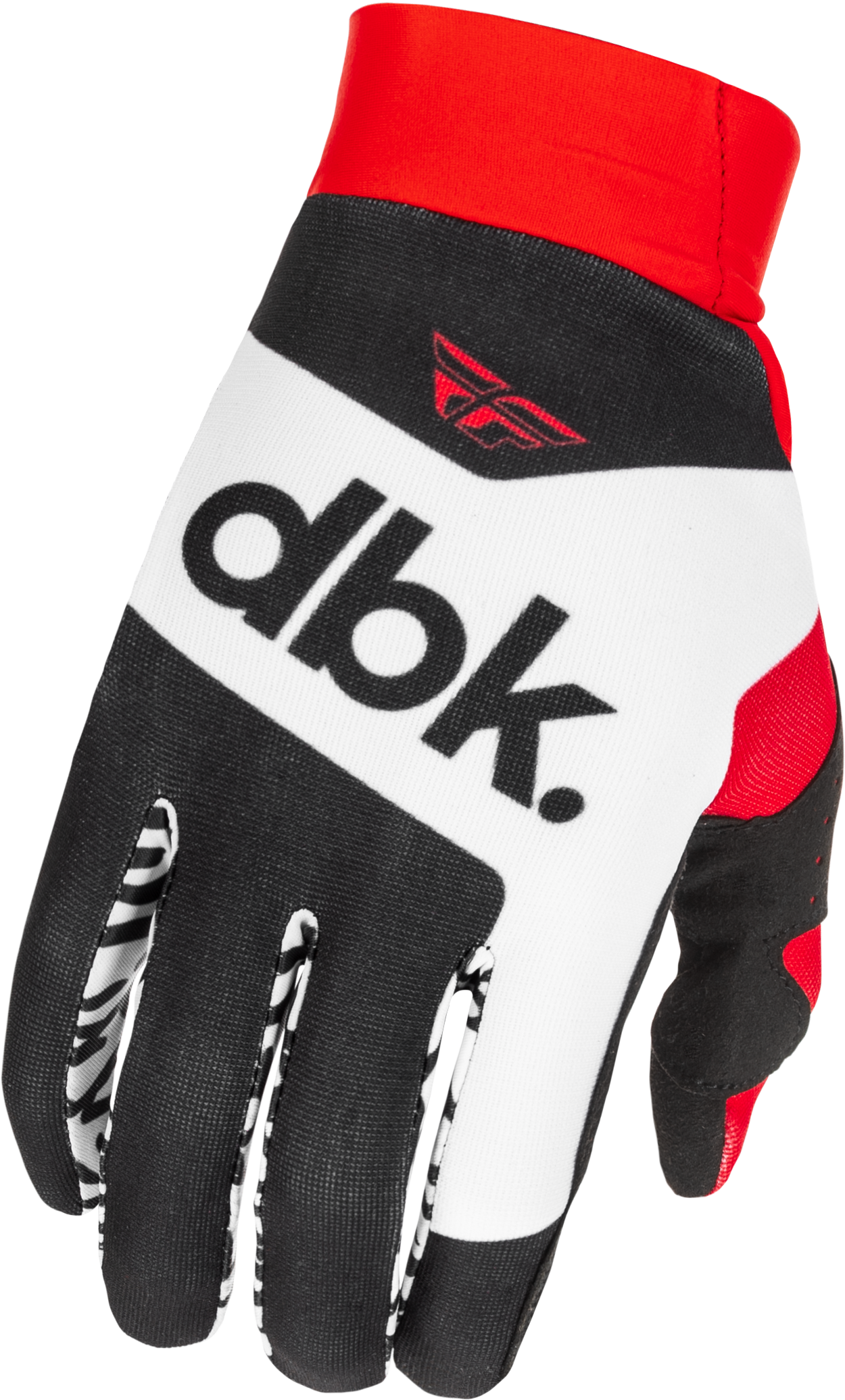Fly Racing Youth Pro Lite Glove (Black/White/Red, Youth Large)