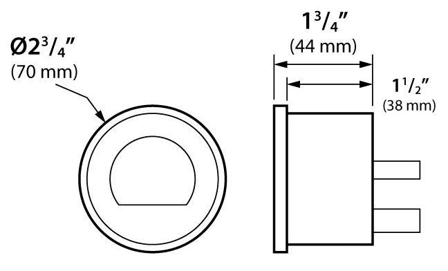 4 PIECE LED GAUGES `14-22 FLHT FLHX FLTR