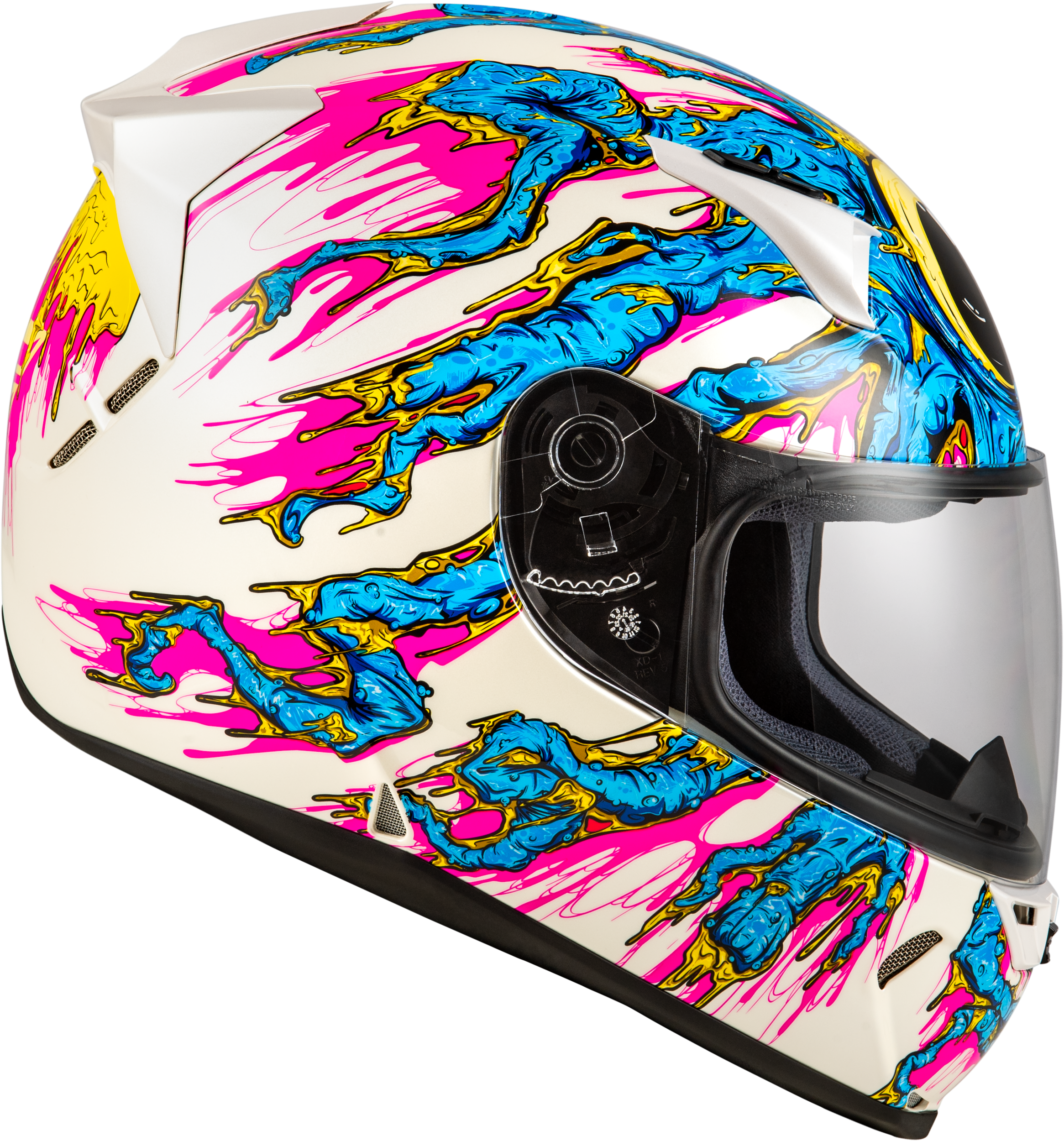 Fits Revolt Space Creep Helmet Light Blue/White/Pink Xl