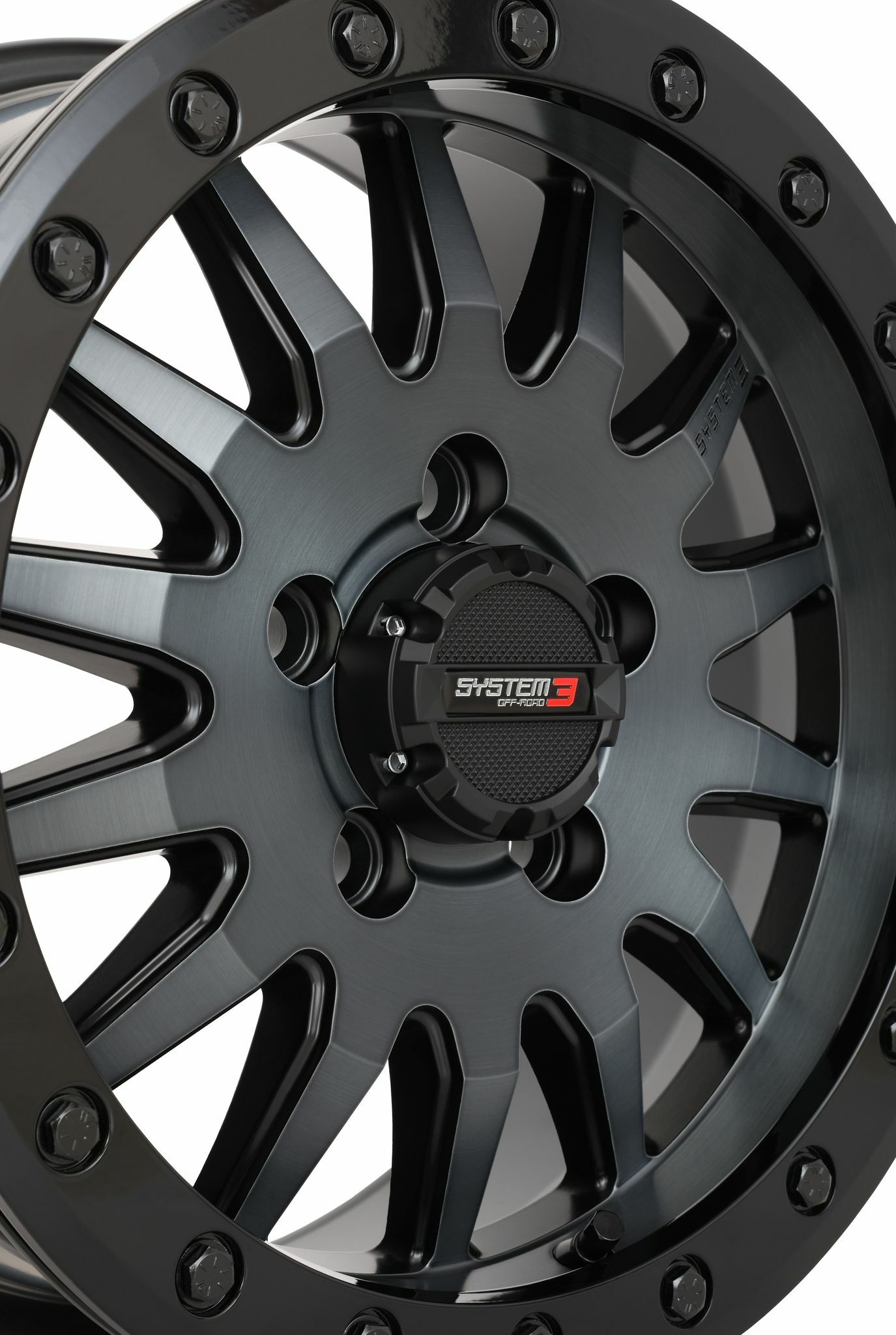 SYSTEM 3 15S3-8644 Sb8 Wheel 15x7 5+2 Offset Matte Brushed Grey – Fits Polaris RZR Pro R & Turbo R Models