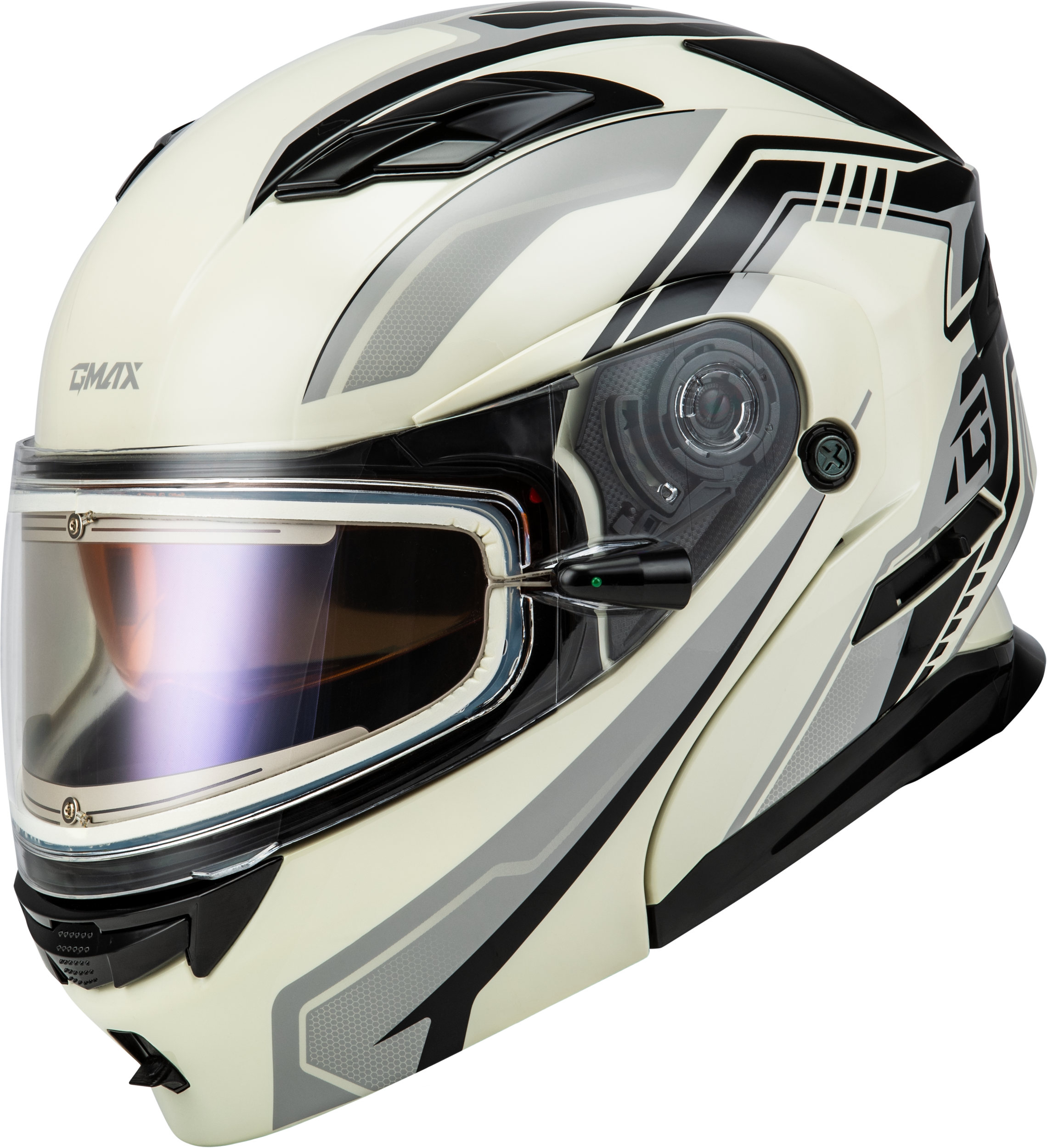Gmax MD-01S Transistor Snow Helmet with Electric Shield and Rear LED Light - Picture 26 of 31