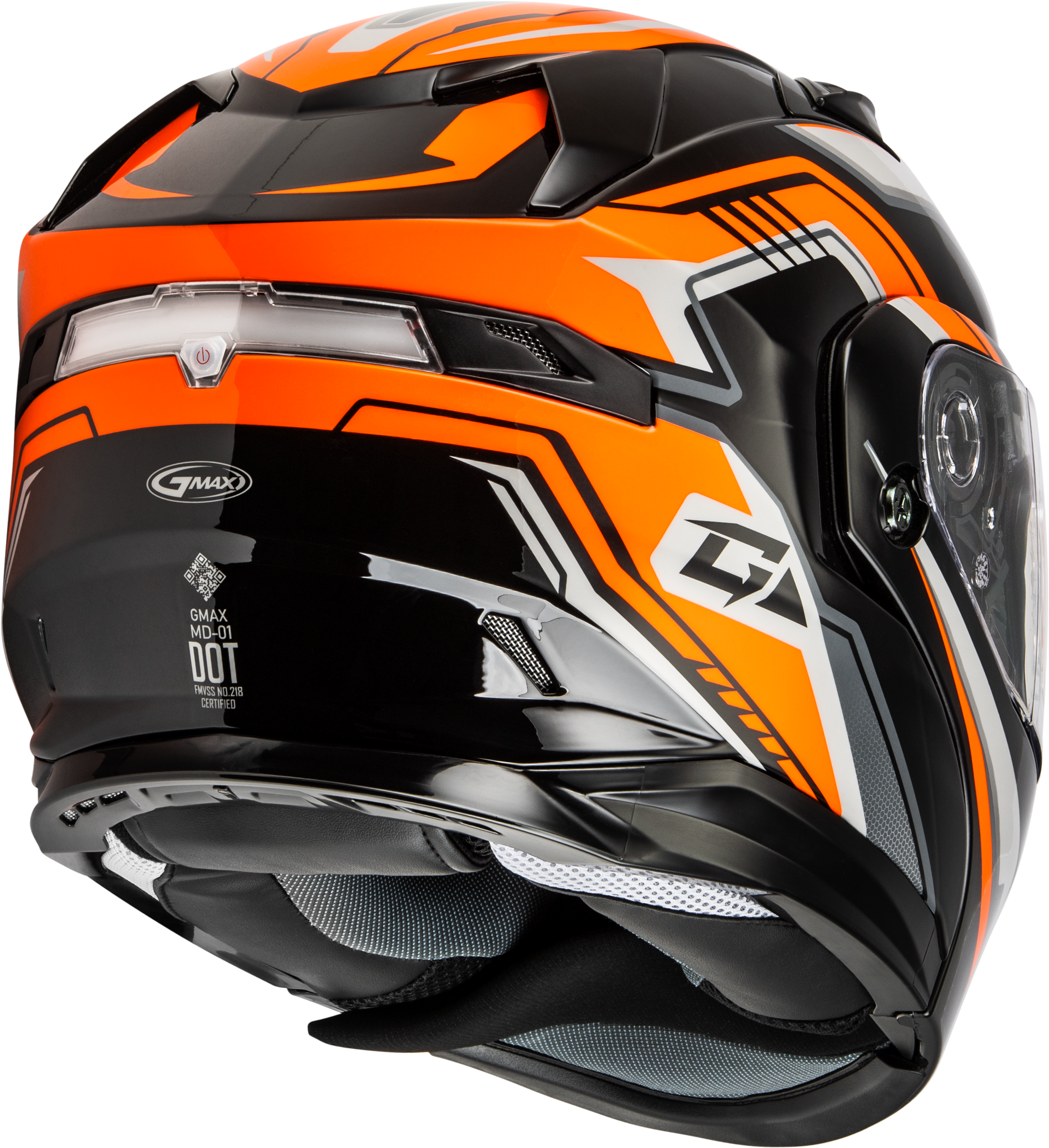 Gmax MD-01S Transistor Snow Helmet with Electric Shield and Rear LED Light - Picture 23 of 31
