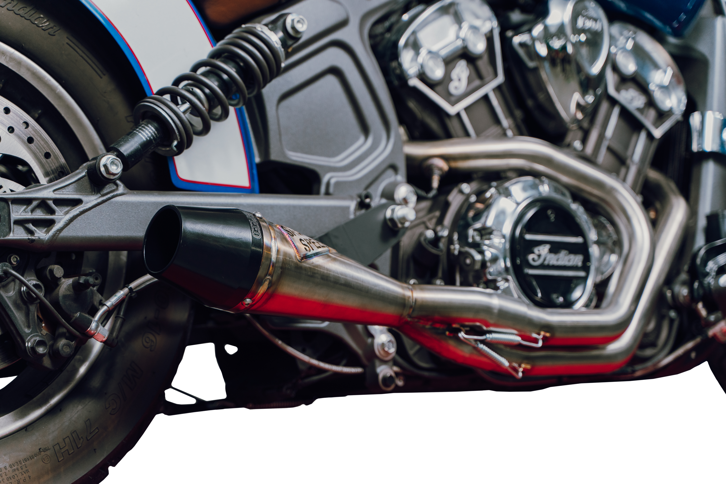 SAWICKI Indian Scout Shorty Exhaust - View 1