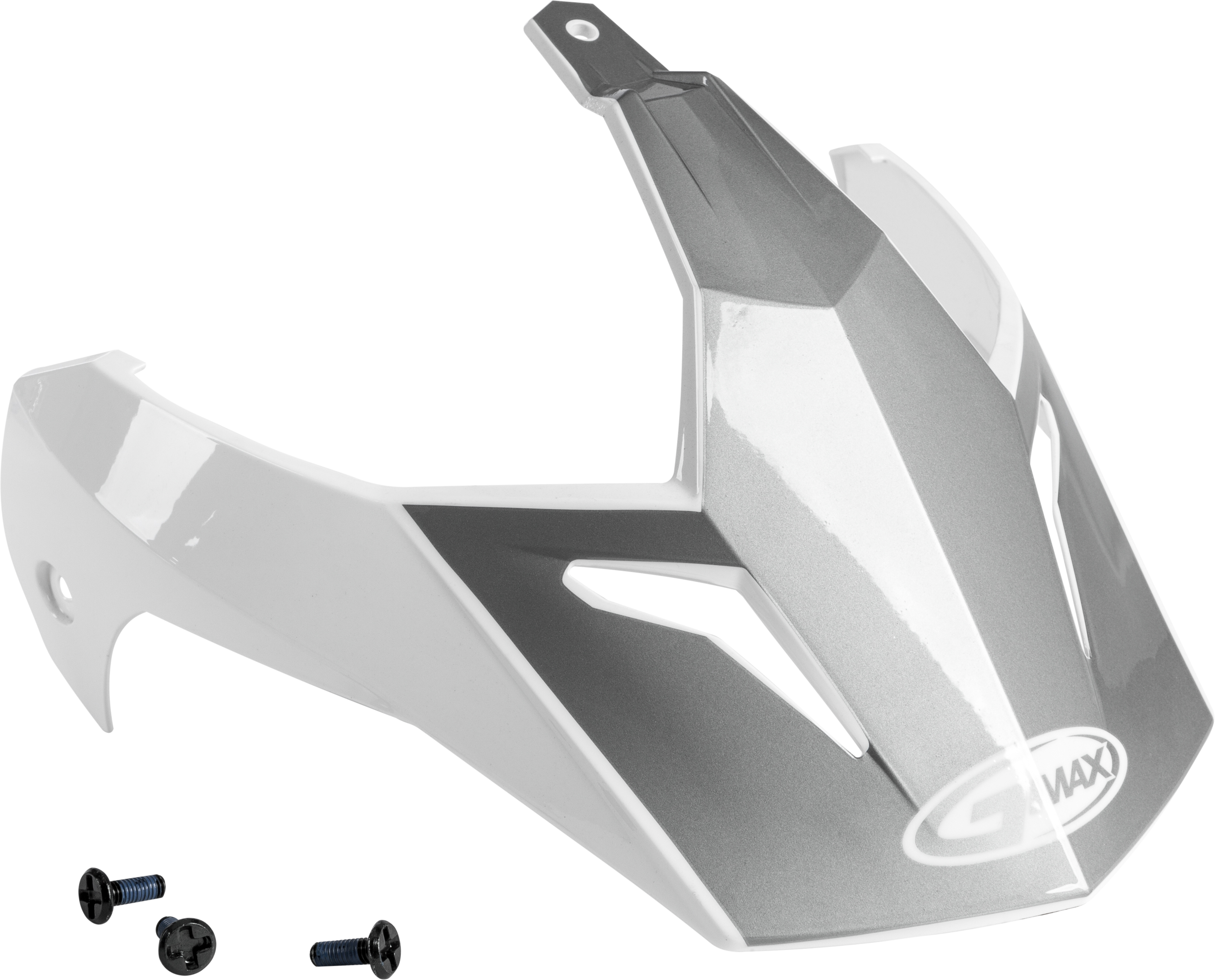 Gmax G011098 GM-11 Scud Visor With Screws White Grey Gloss