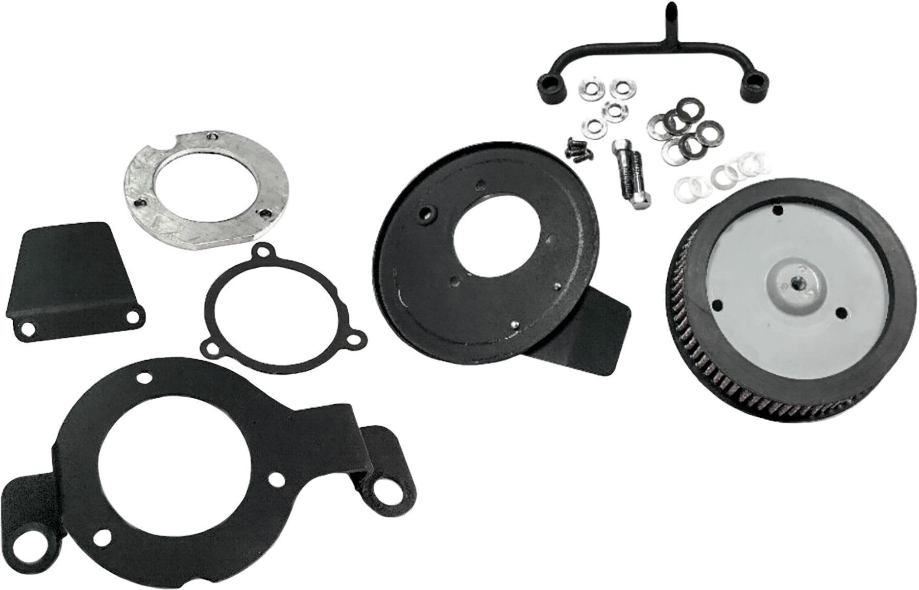HARDDRIVE Fits M8 Round Hi Perform Satin Black A/C And Breather Kit 120427