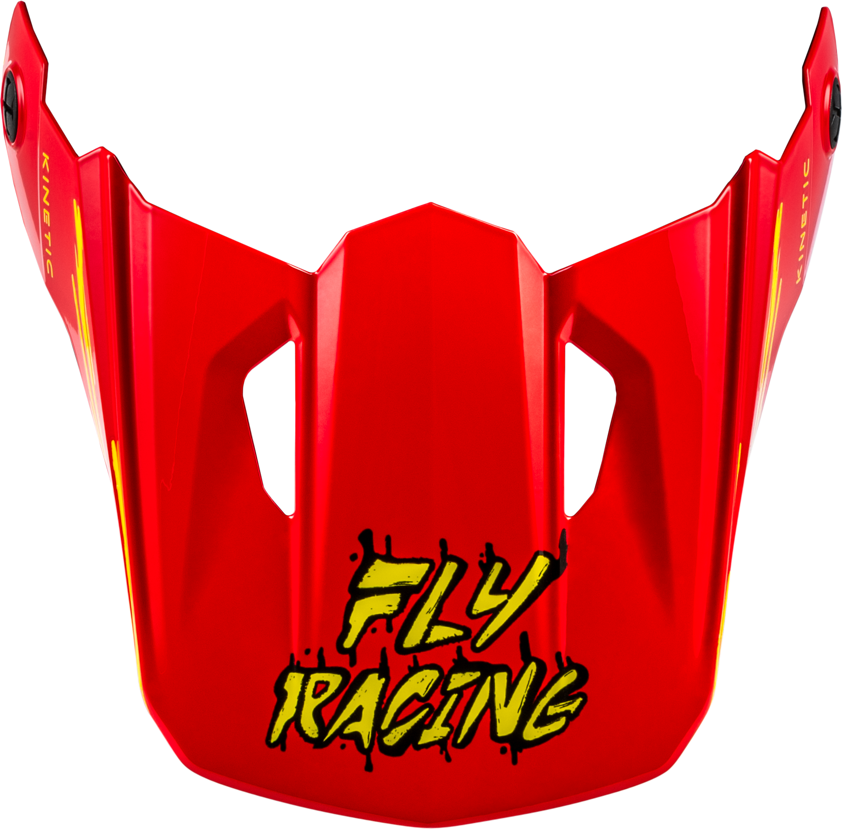 FLY RACING YTH KINETIC SURGE HELMET VISOR BLACK/RED/YELLOW YS-YL - View 1