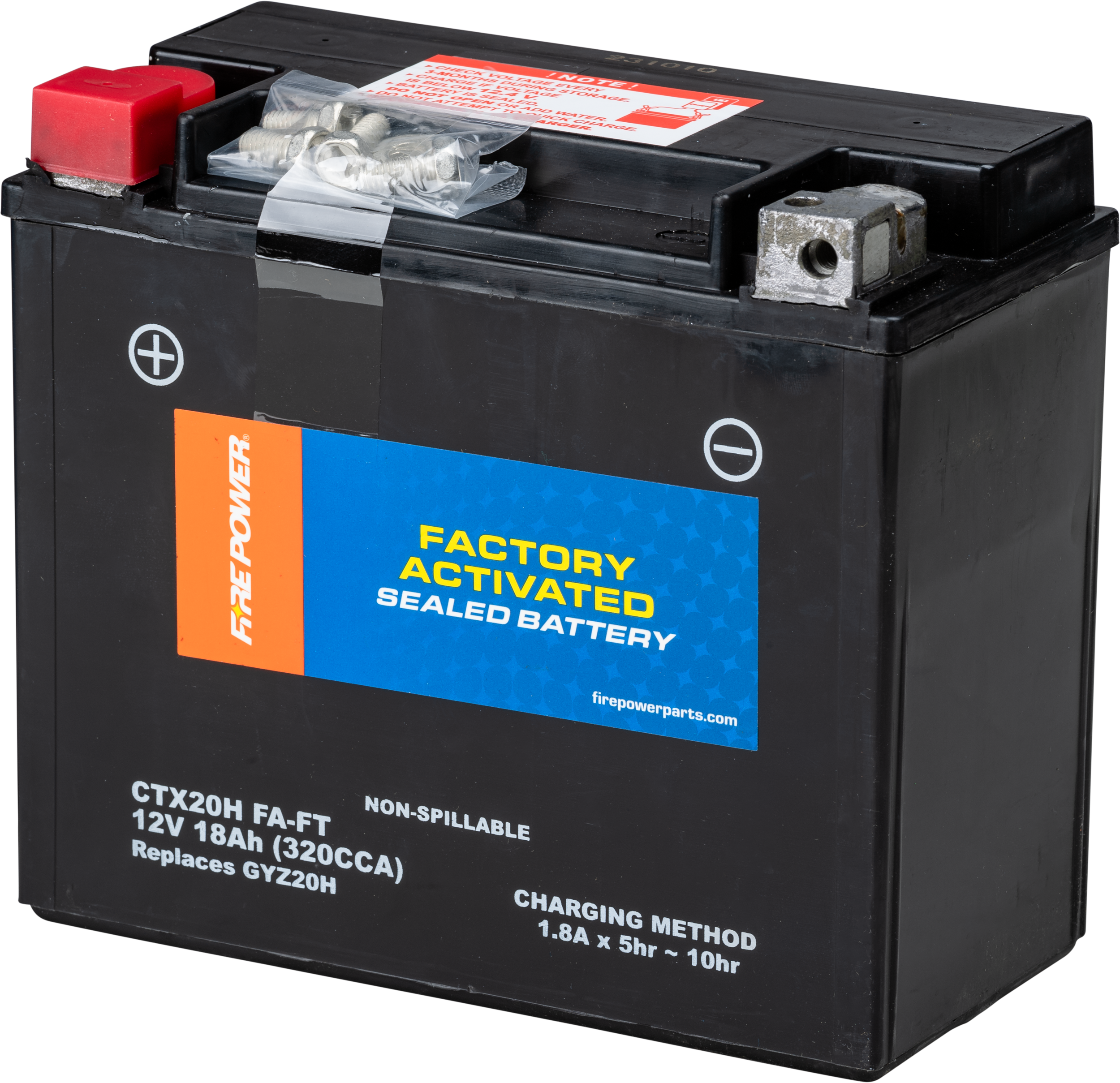 Factory Activated Sealed Battery