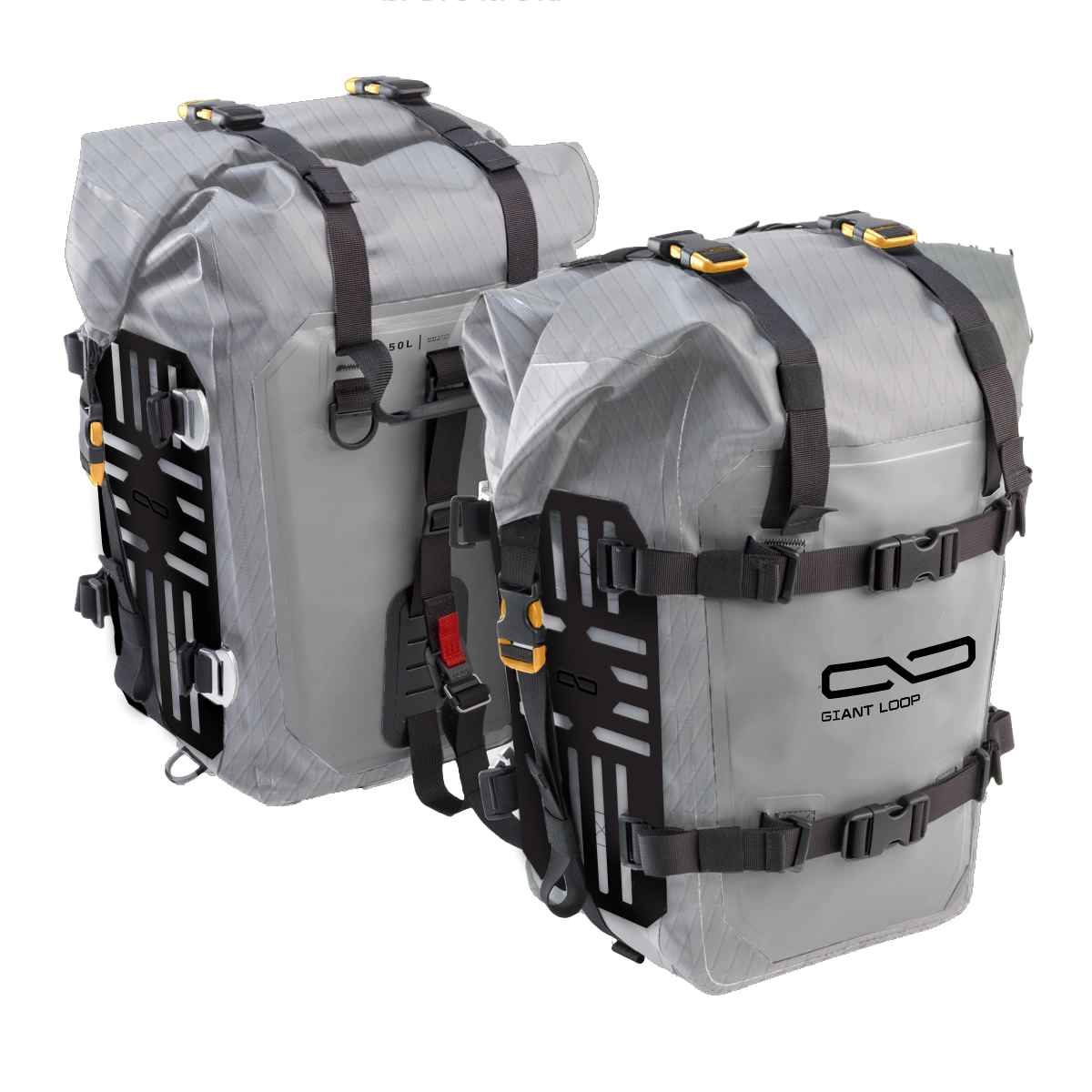 GIANT LOOP MOTOTREKK PANNIERS GRAY PAIR - View 1