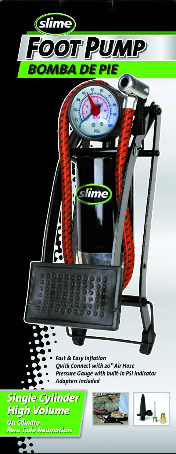 SLIME Tire Repair Foot Pump - View 1