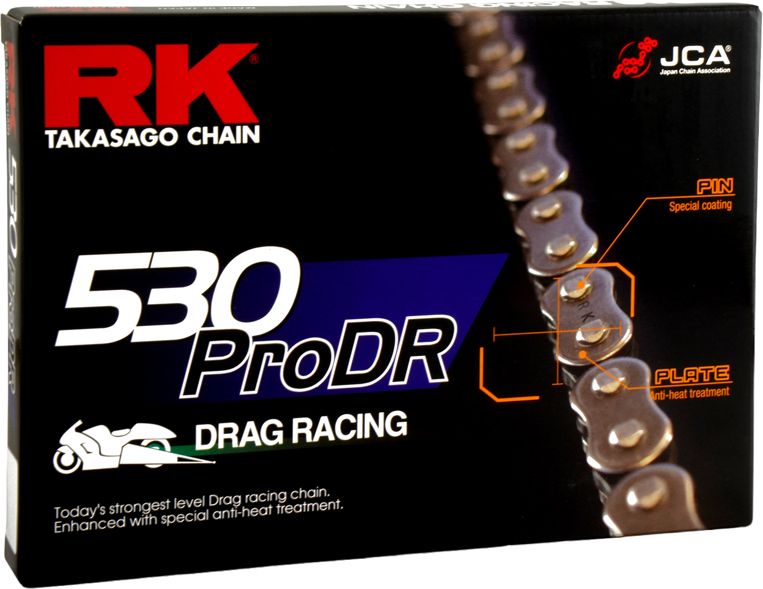 RK EXCEL 530 PRODR Pro Drag Racing Chain - View 1