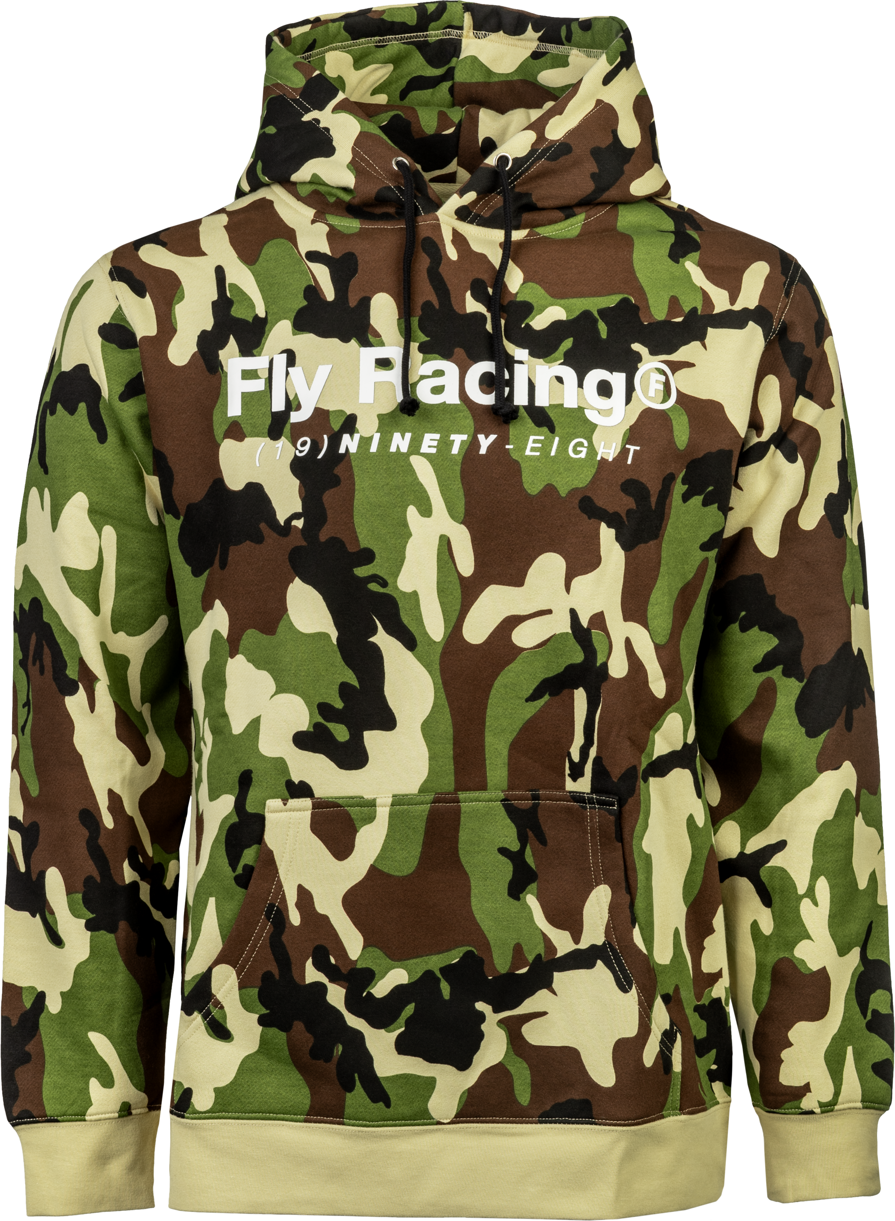 FLY RACING Fly Trademark Hoodie Army - View 1