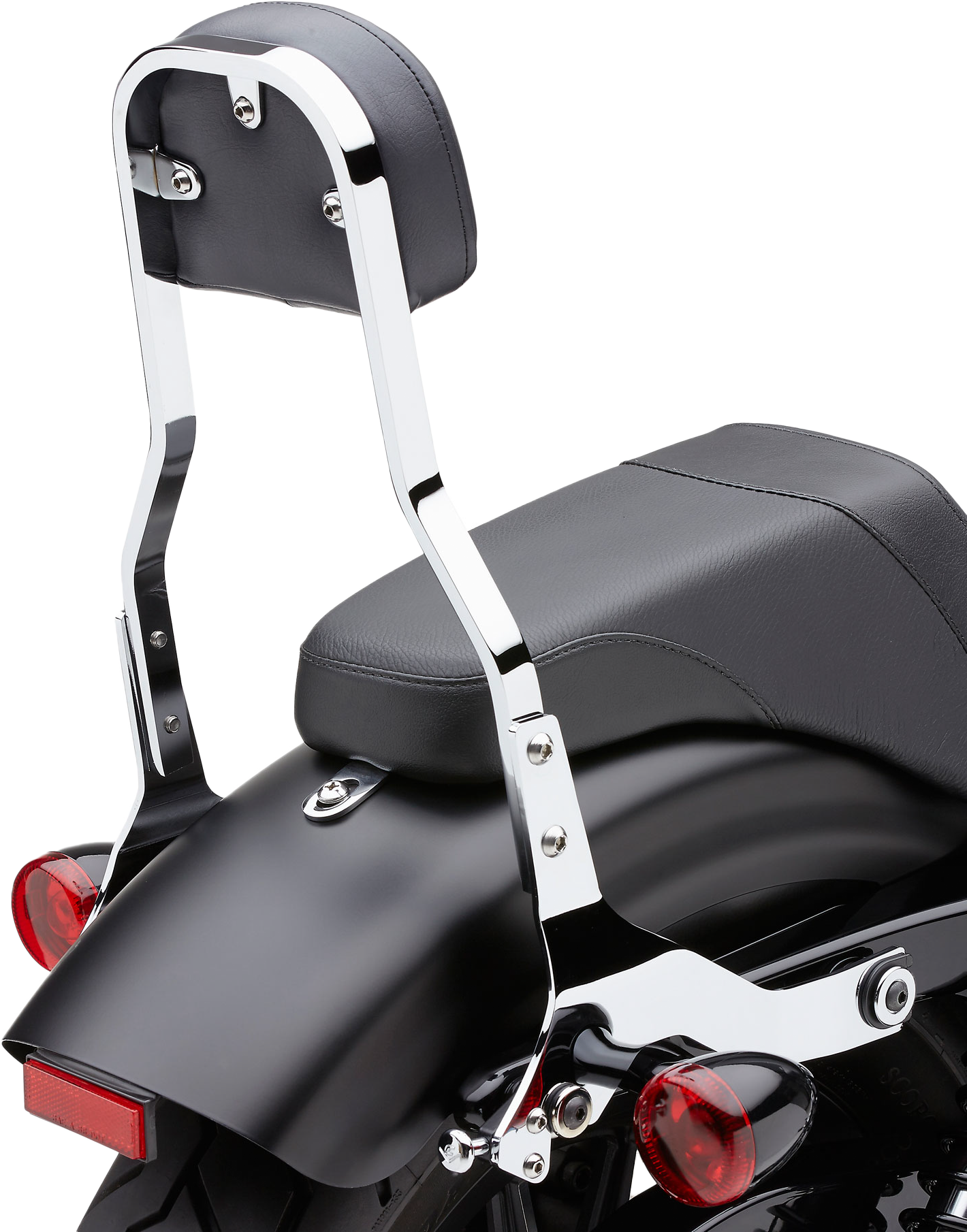 COBRA DETACHABLE BACKREST SHORT CHROME SOFTAIL 00-06 - View 1