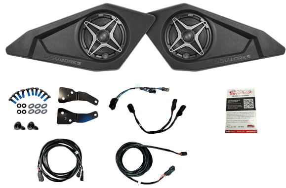 SSV WORKS MAVR-PHZ+DFA Front Door Speakers – Fits 2024-2025 Can-Am Maverick R