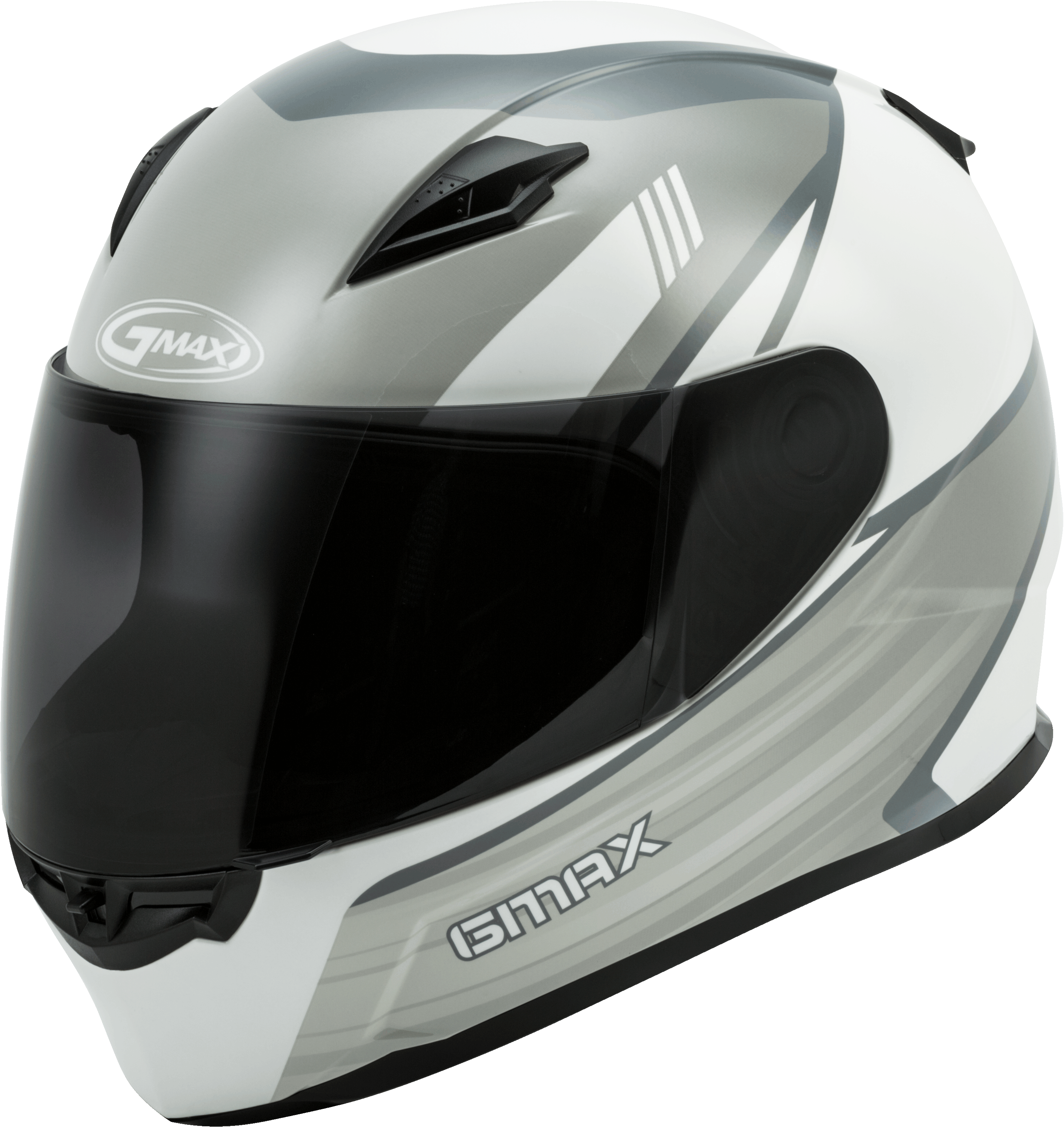 GMAX FF-49 Full-Face Street Helmet (White/Grey, X-Large)