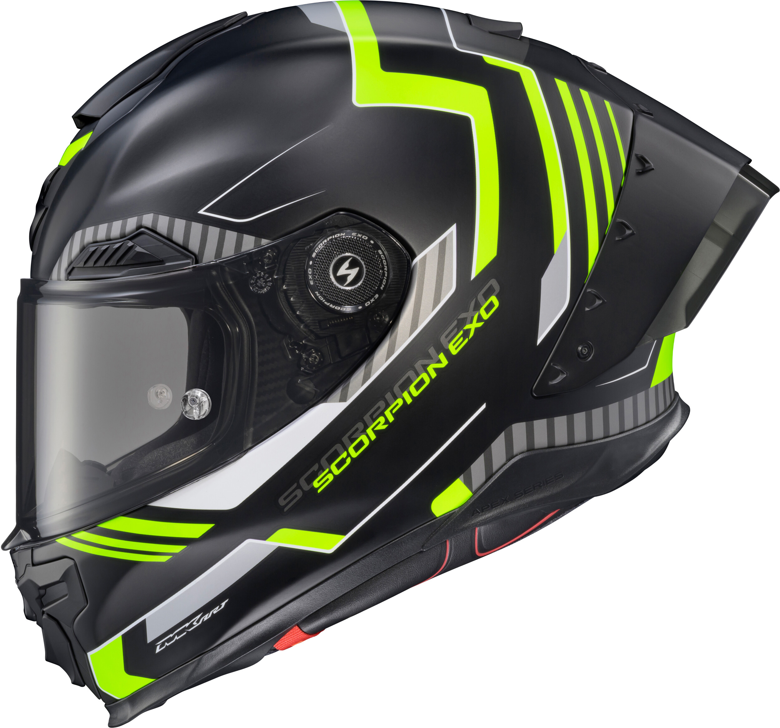 APEX EXO-WARP FULL FACE HELMET ATARAX BLACK/HI-VIS 2X