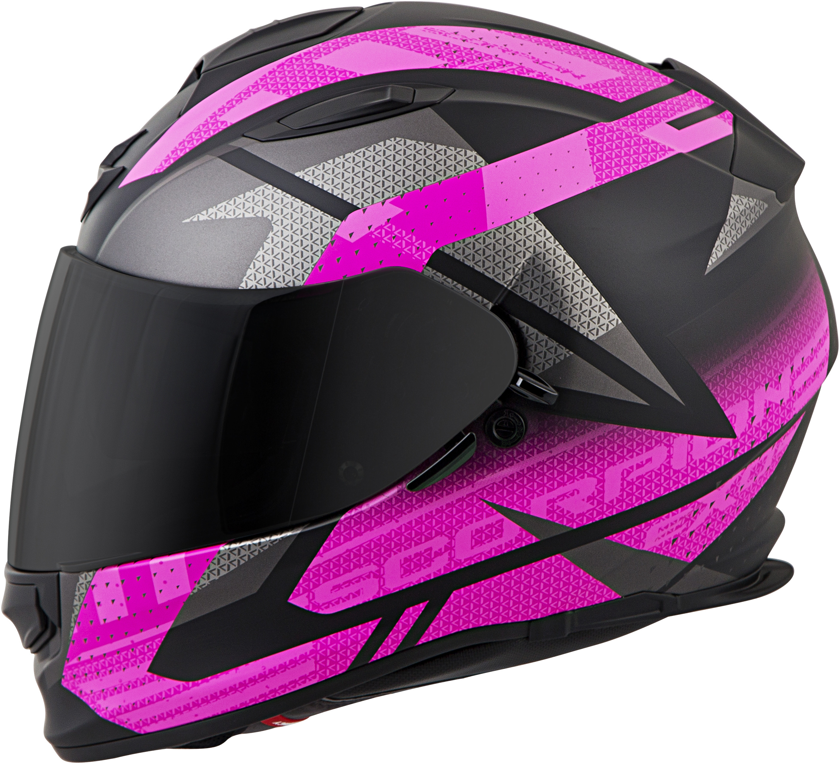 SCORPION EXO-T510 FULL-FACE FURY HELMET BLACK//PINK M T51-1614