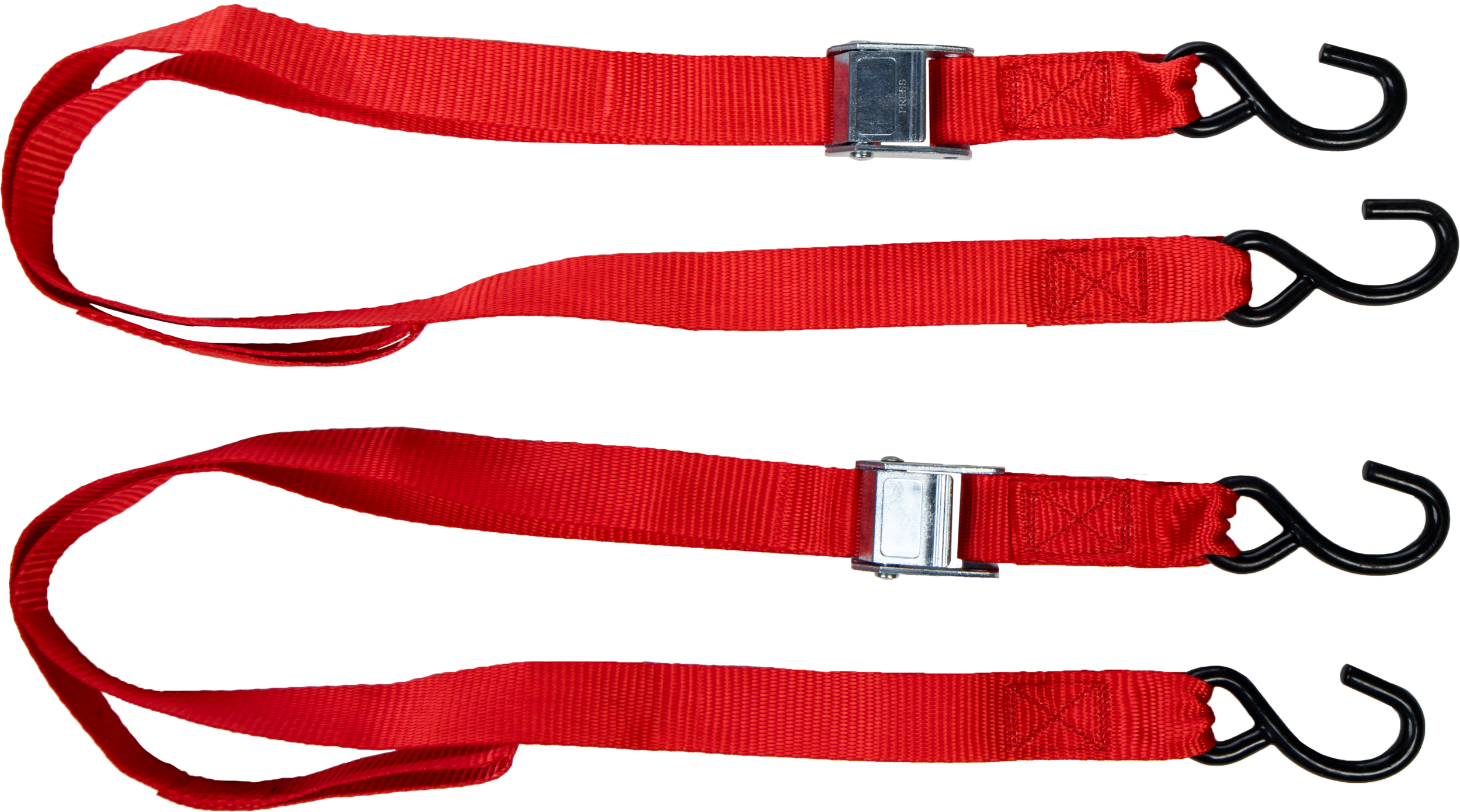 1.5" X 6' TIE-DOWN RED 2/PK