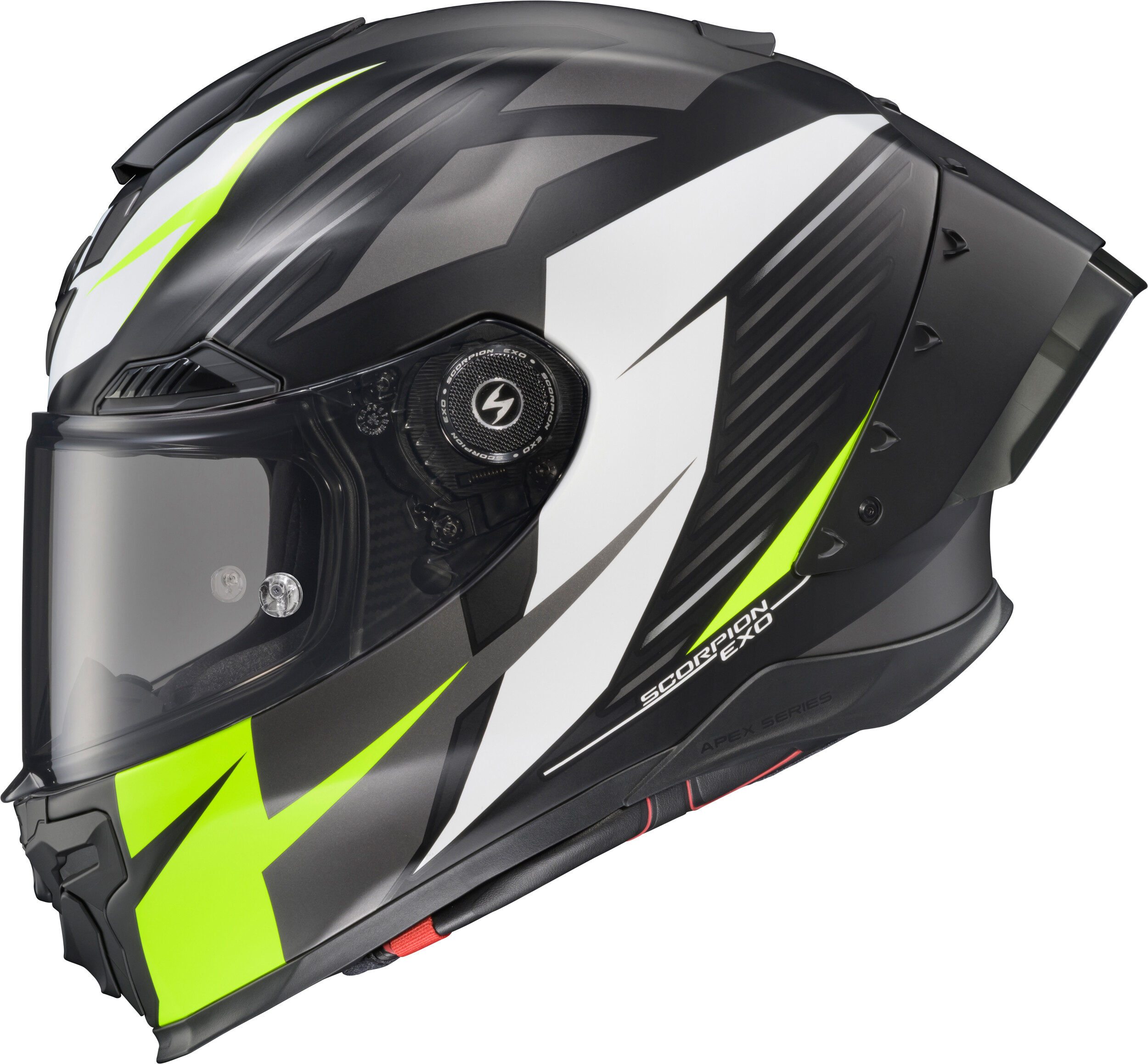APEX EXO-WARP FULL FACE HELMET DILITHIUM BLK/WHIT/HI-VIS 2X