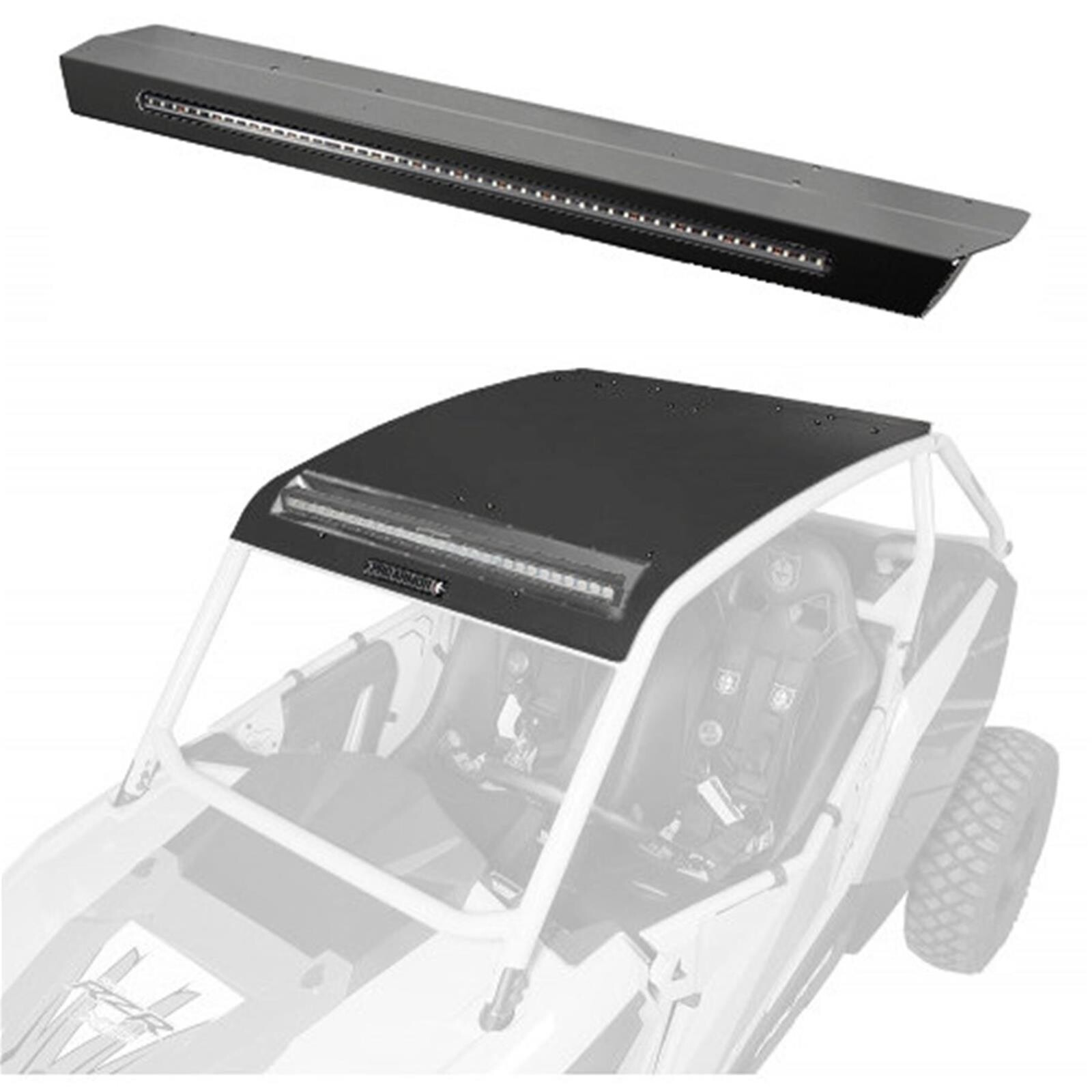ASYLUM ROOF W/REAR LIGHT & LIGHT BAR POCKET SOLAR BLACK