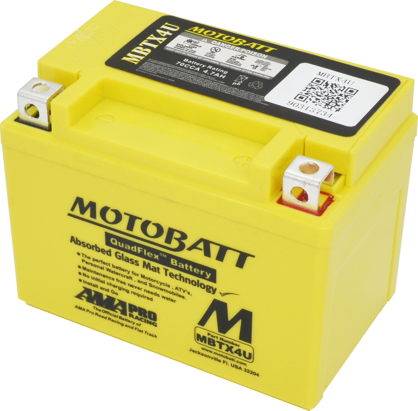BATTERY MBTX4U SEALED FACTORY ACTIVATED