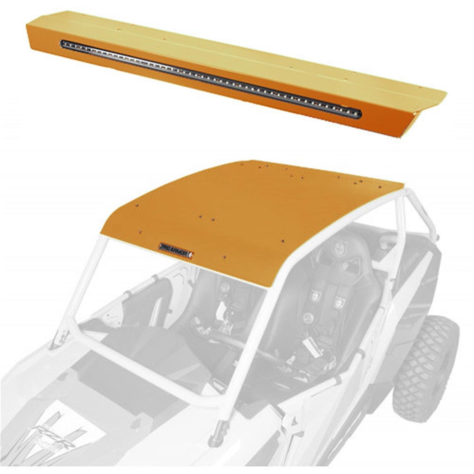ASYLUM ROOF W/ REAR LIGHT BAR GOLD MATTE METALLIC