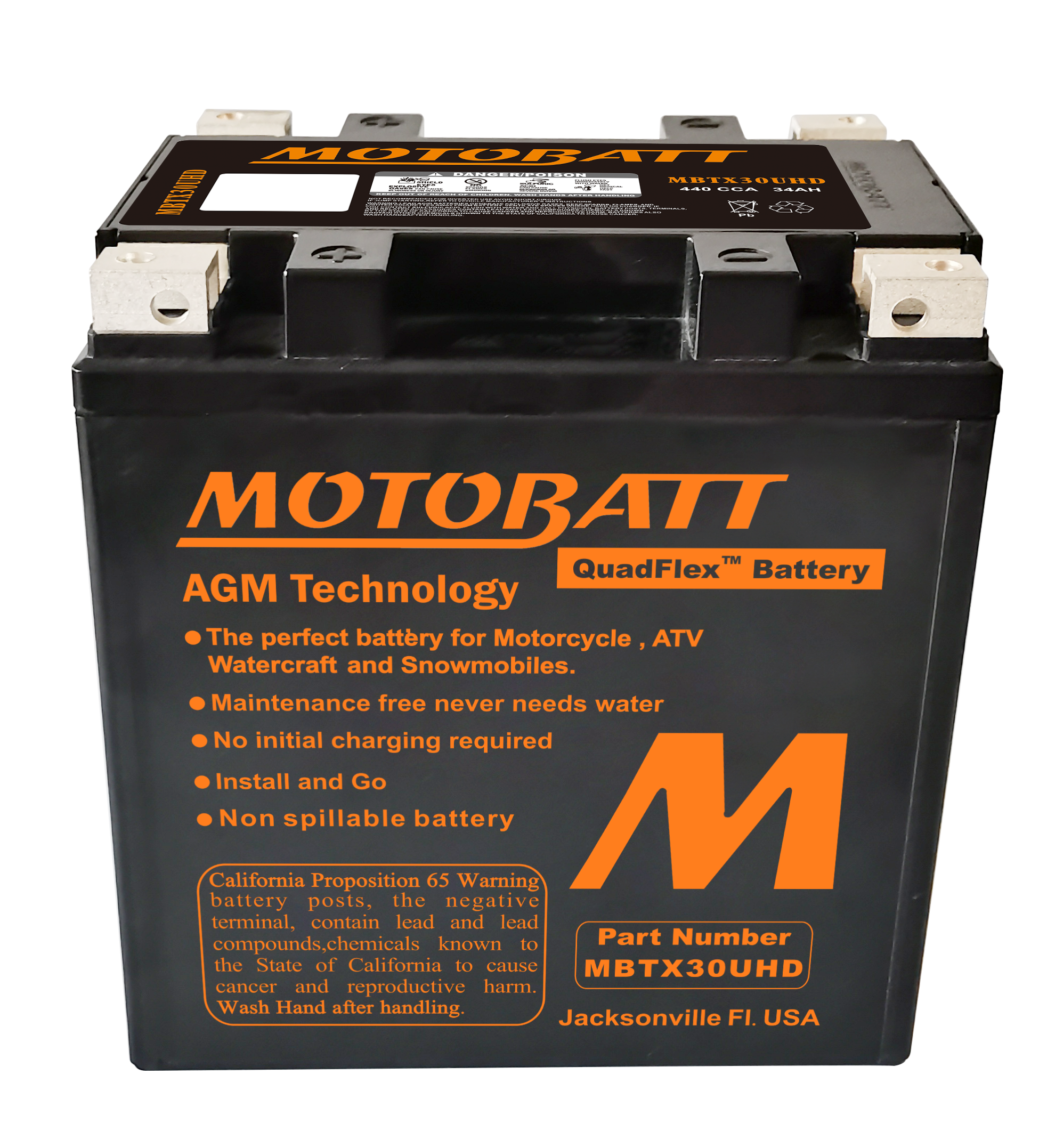 BATTERY MBTX30U(HD) SEALED FACTORY ACTIVATED