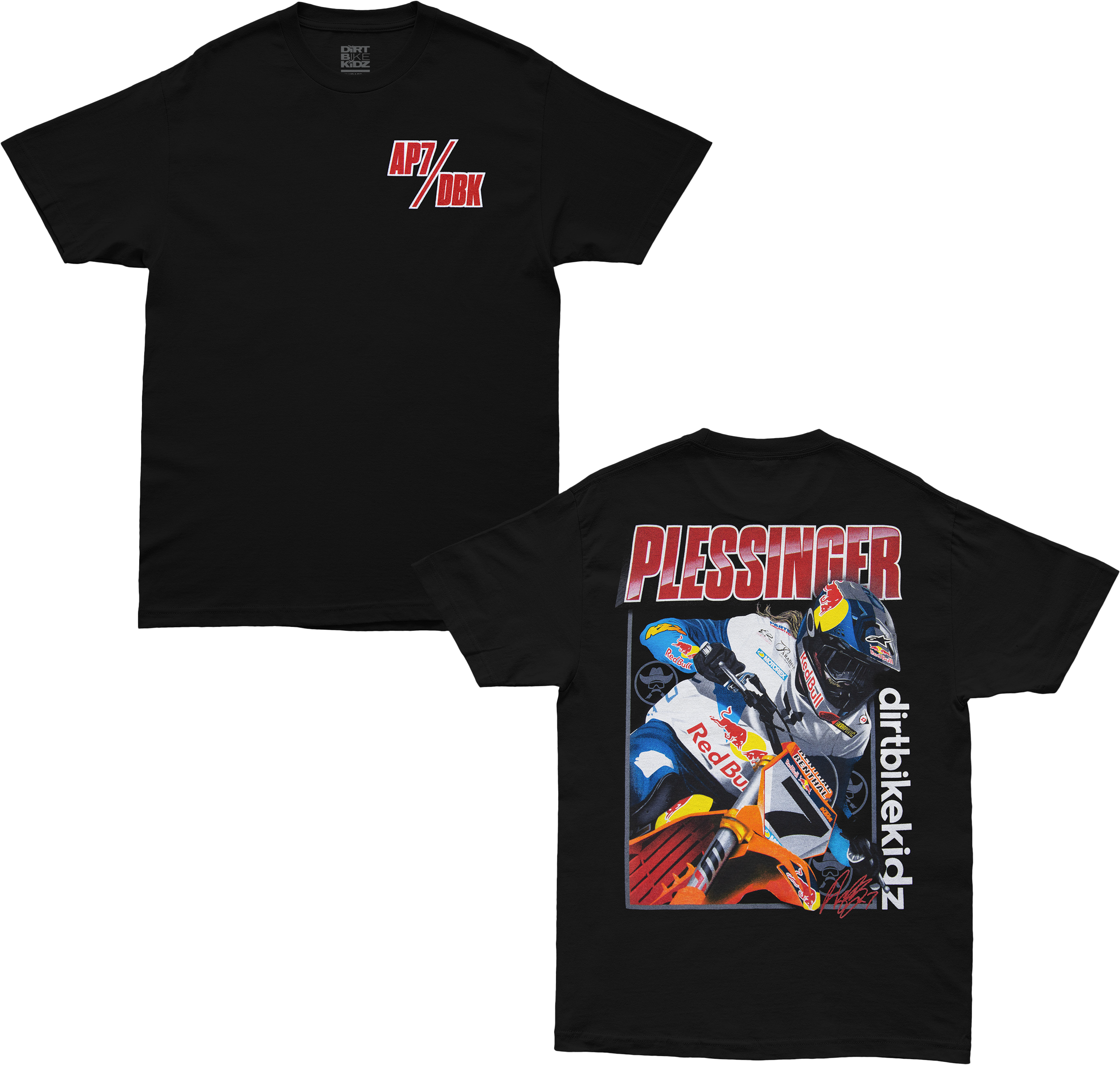 AP7 HOLESHOT TEE BLACK 2X