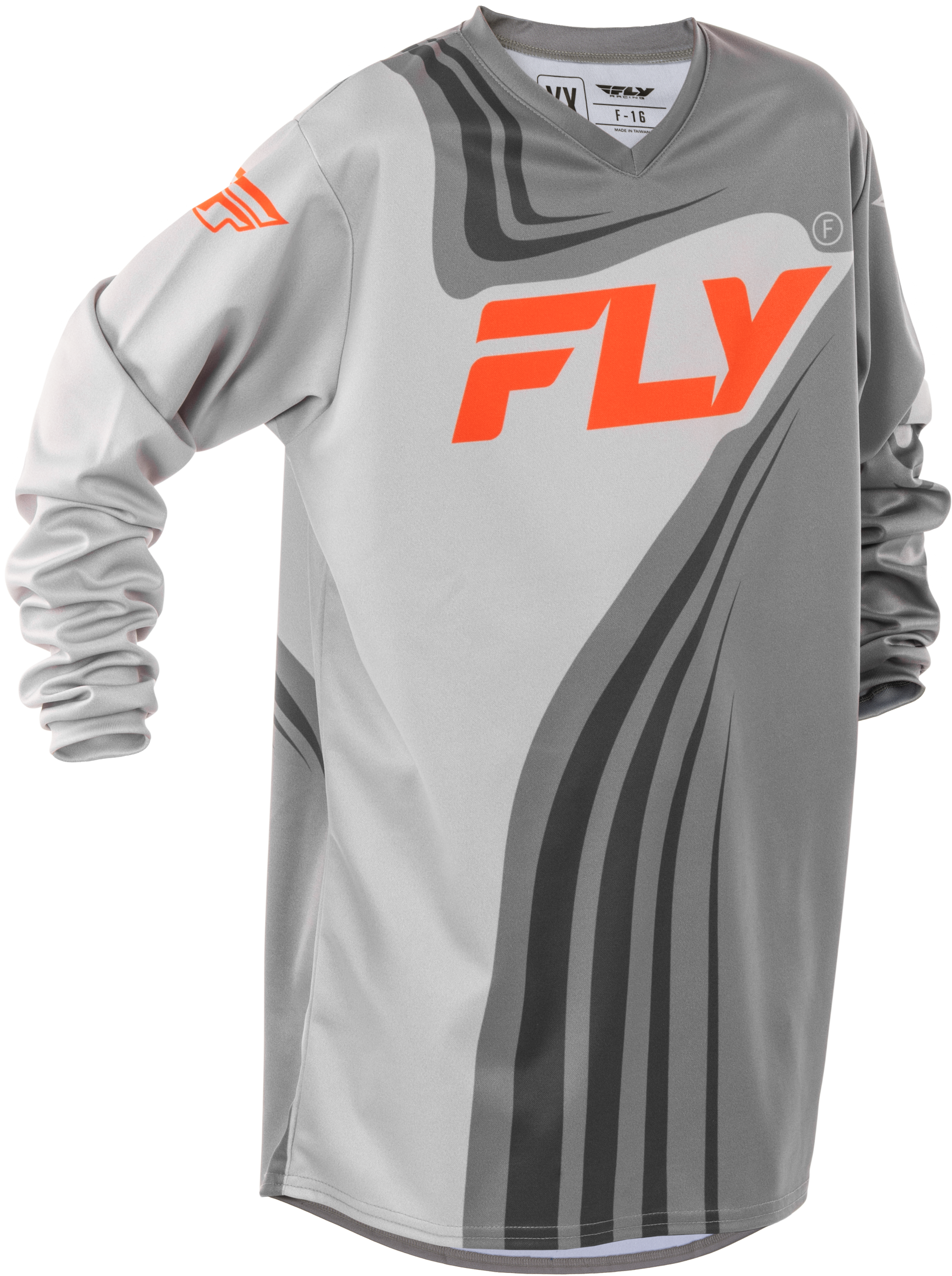 ロゴTEE FLY RACING 378-223YXL YOUTH F-16 JERSEY GREY/ORANGE YXL | eBay