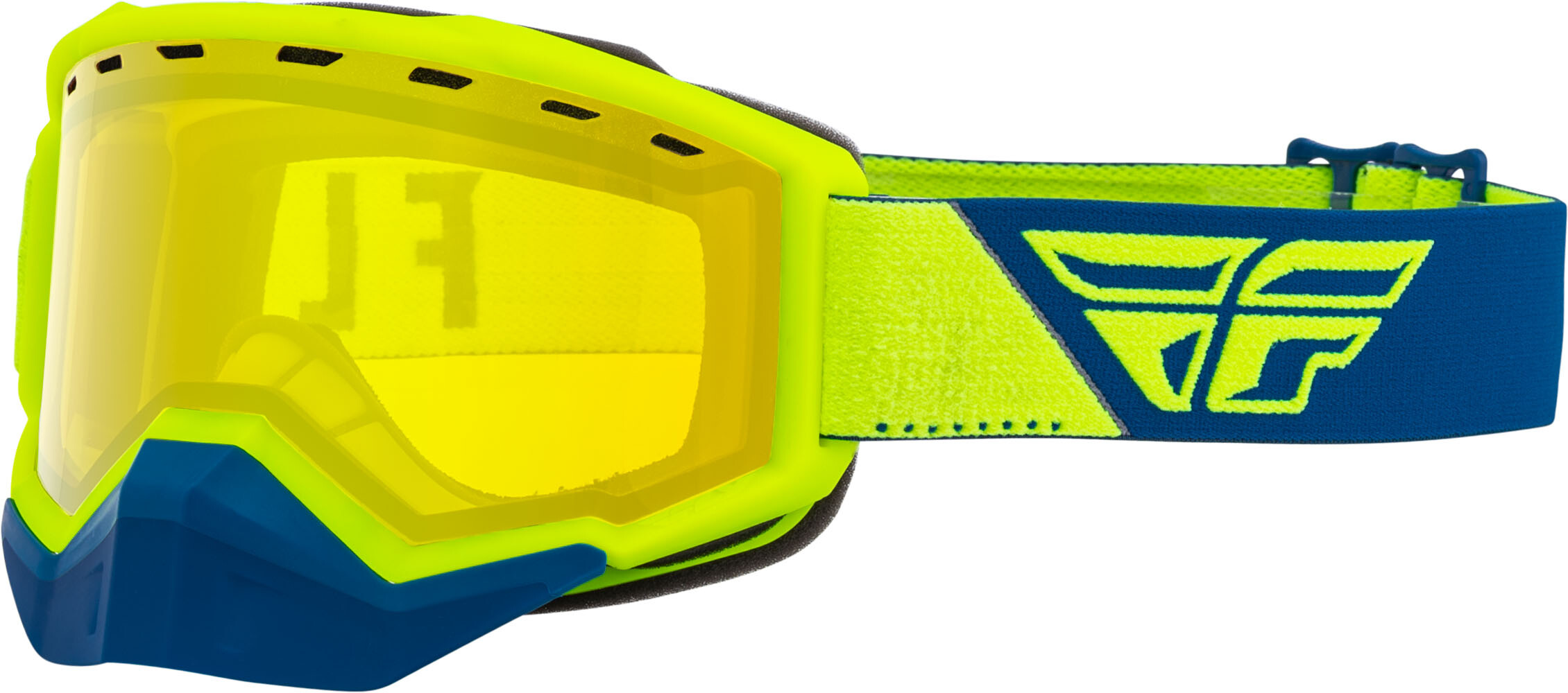 FOCUS SNOW GOGGLE HIVIS/BLUE W/ YELLOW LENS