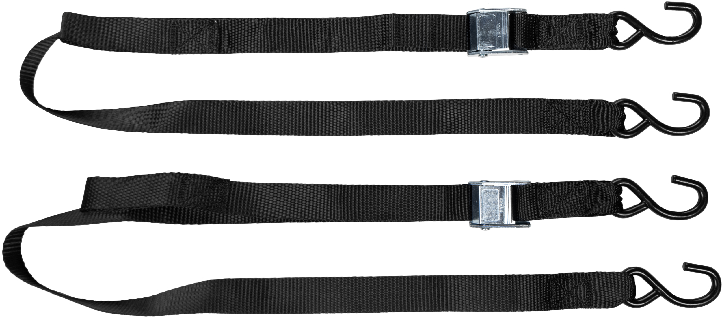 1.5" X 6' TIE-DOWN BLACK 2/PK