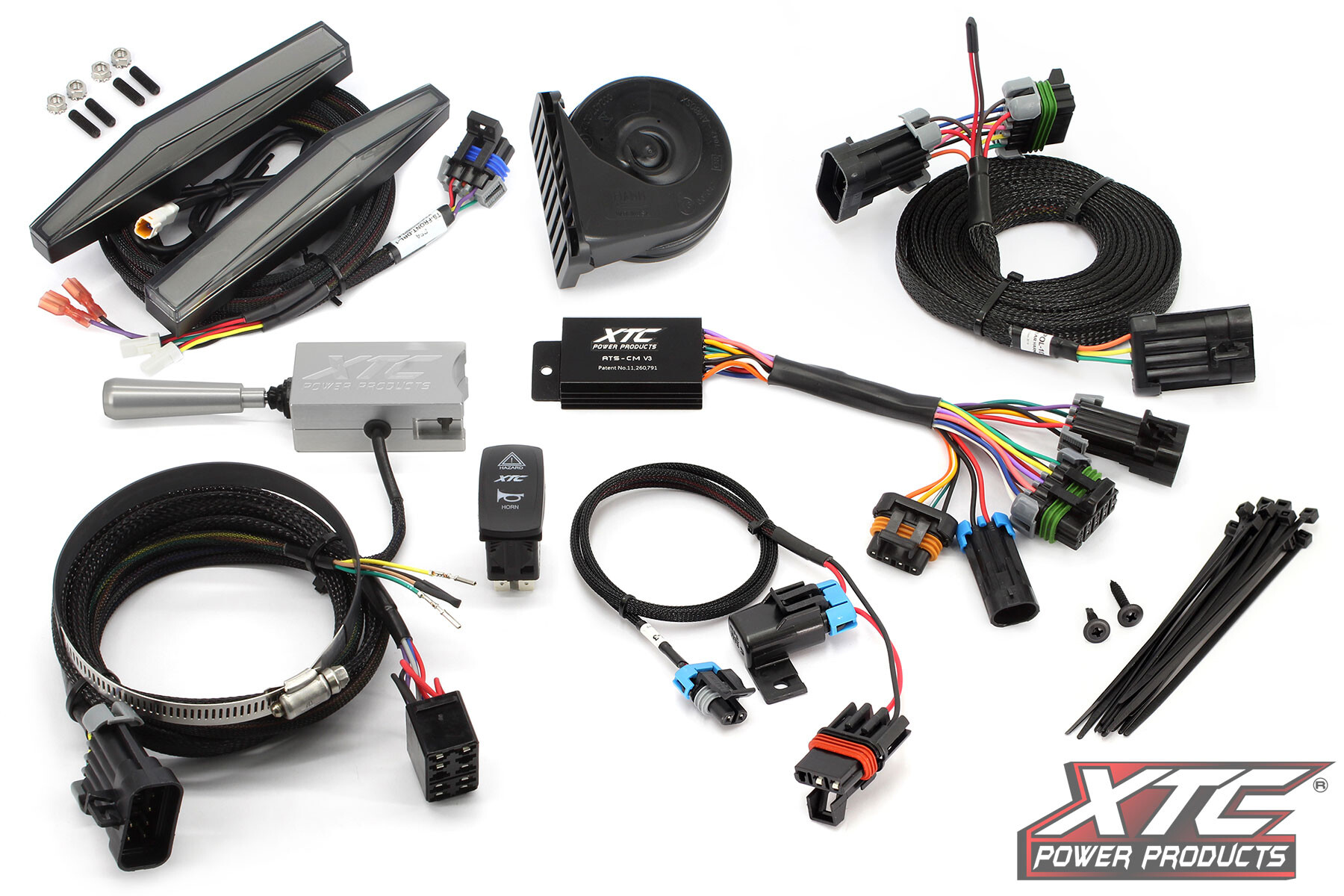 AUTO TURN SIGNAL KIT W/ BILLET LEVER AND FRONT DRL LIGHTS POL