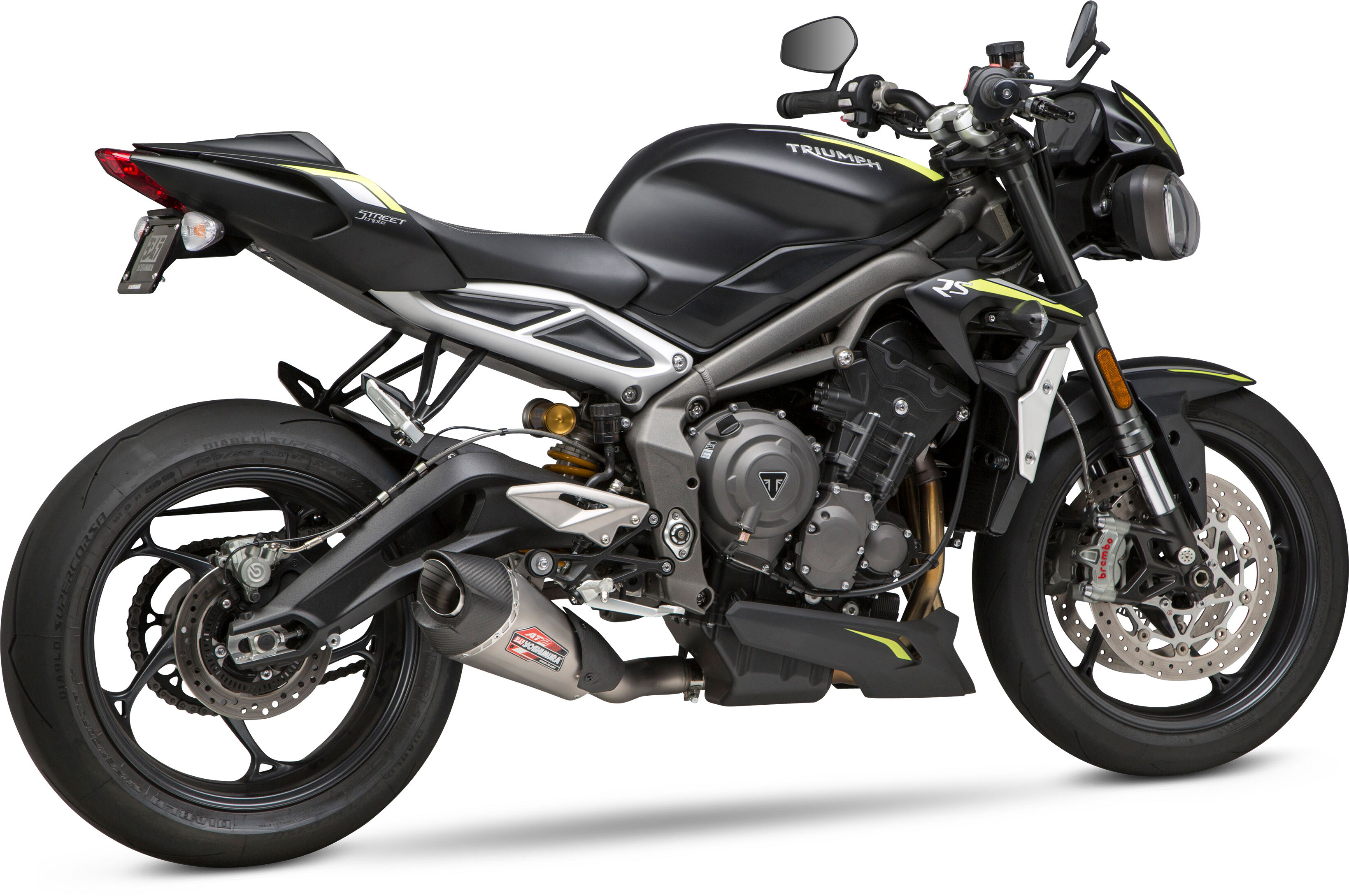 USヨシムラ AT2 スリップオン　Triumph Street Triple USヨシムラ AT2 スリップオンTriumph Street Triple | ヤマダウェブコム