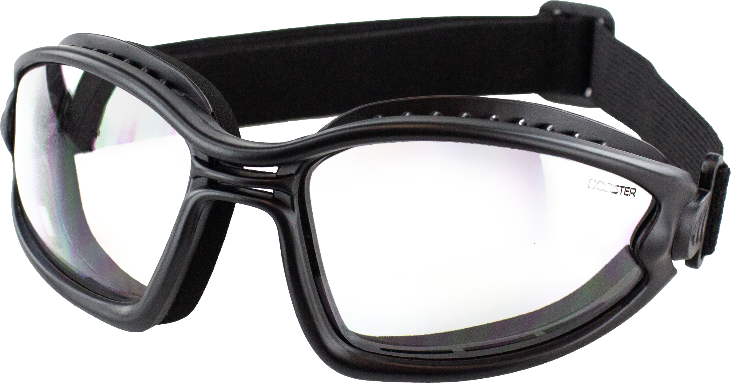 BALLAST SUNGLASSES BLACK FRAME CLEAR LENS