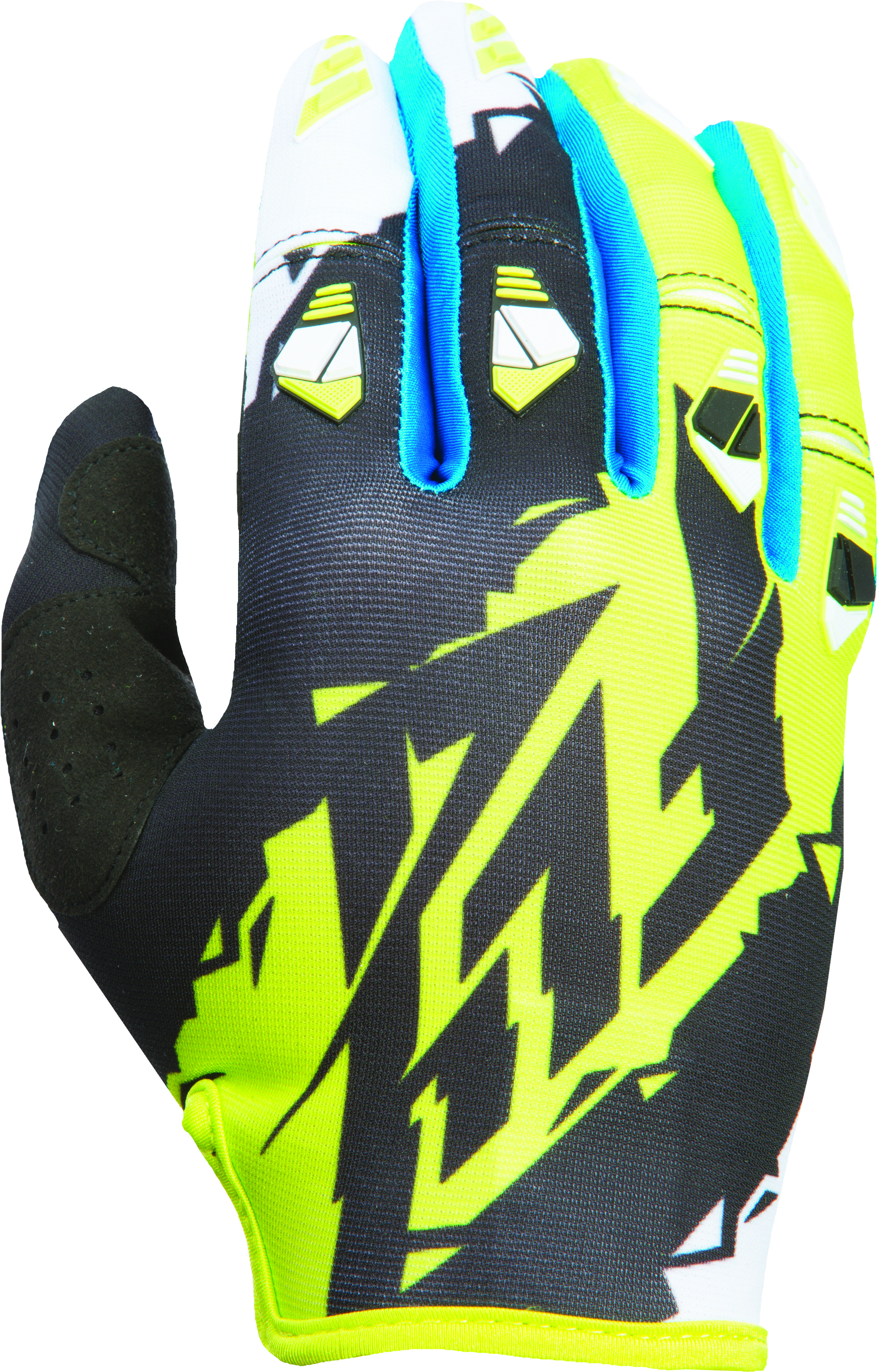 FLY RACING KINETIC GLOVE BLACK//LIME SZ 8 S