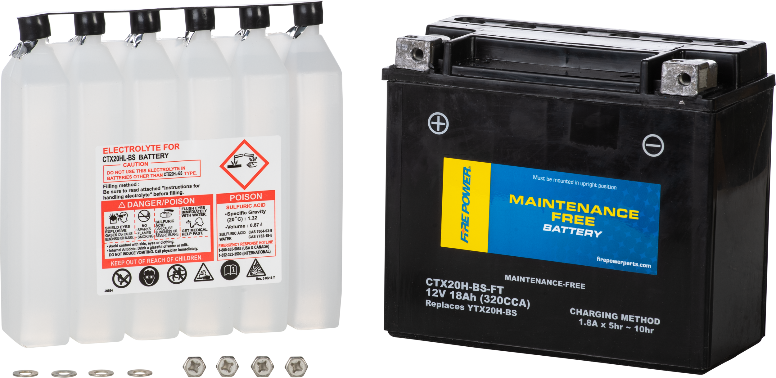 BATTERY CTX20H-BS-FT MAINTENANCE FREE