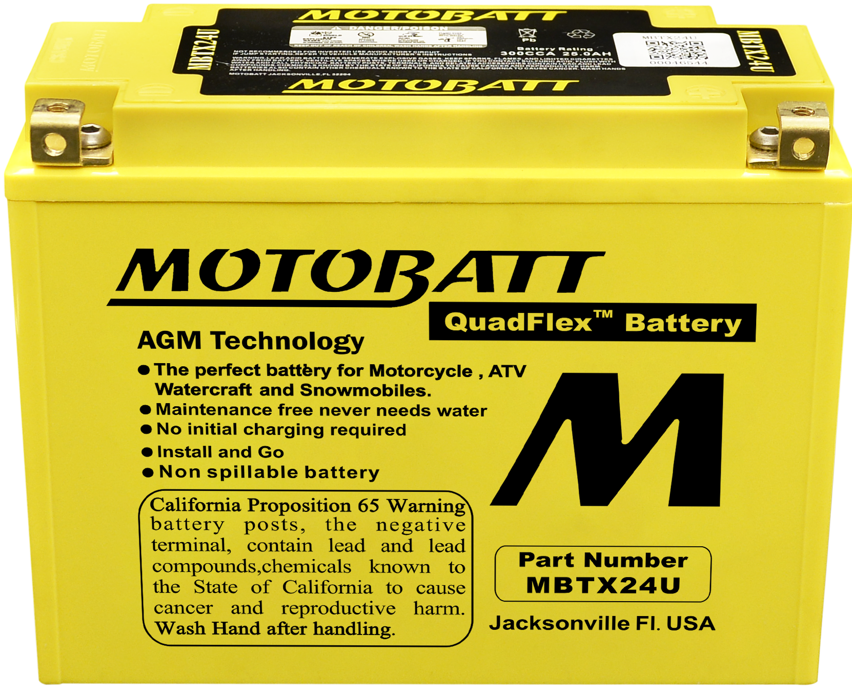 BATTERY MBTX24U SEALED FACTORY ACTIVATED