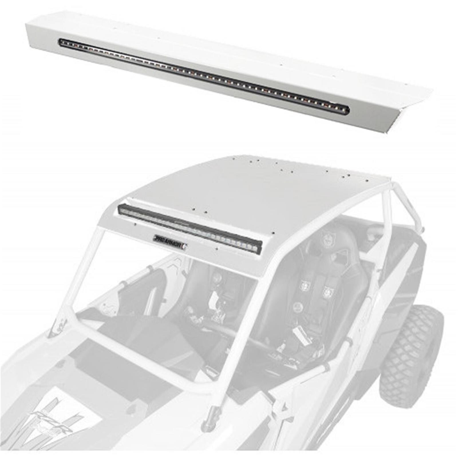ASYLUM ROOF W/REAR LIGHT & LT BAR PCKT MATTE WHITE PEARL