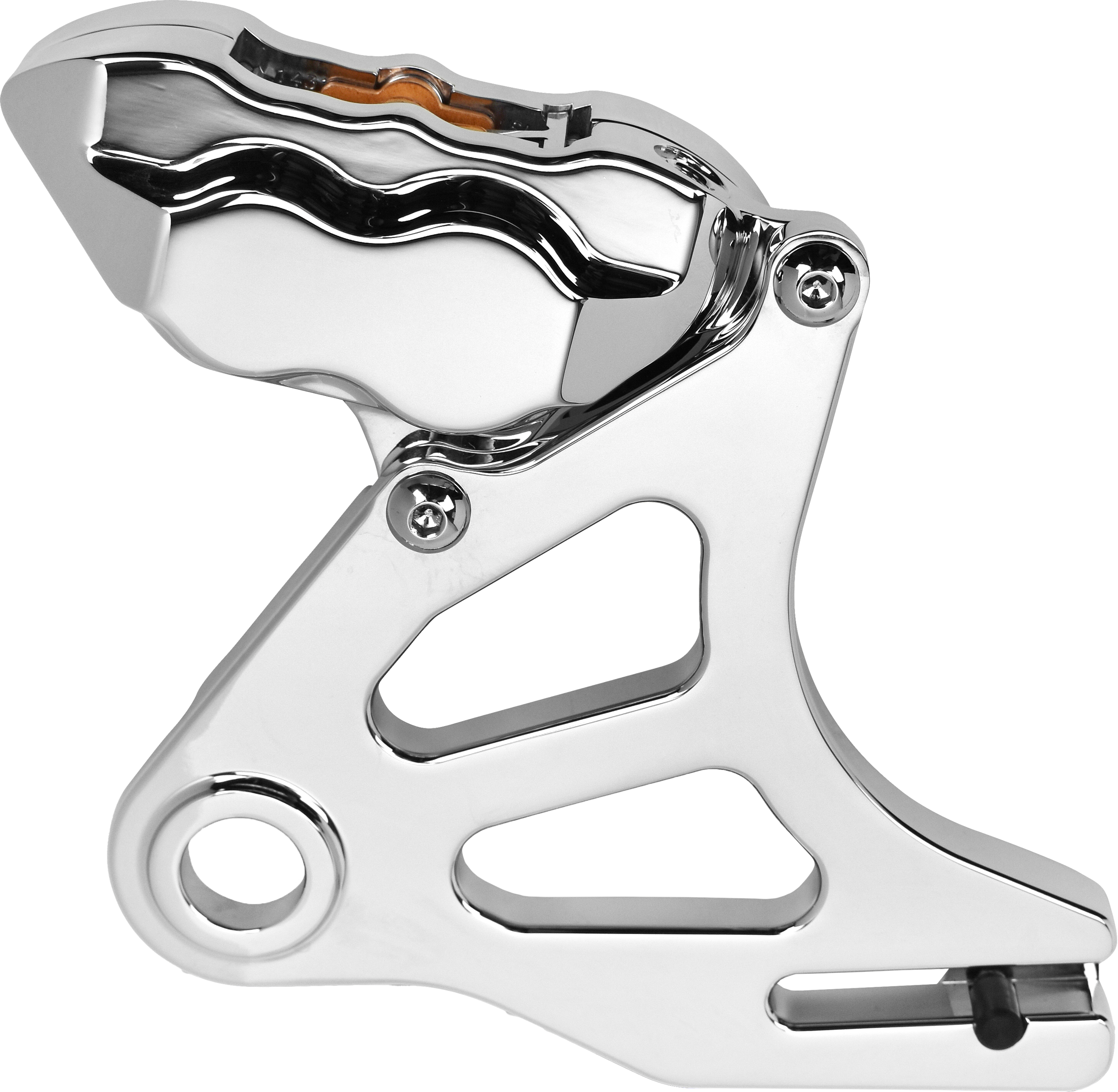 4 PIST REAR CALIPER KIT CHROME ST 18-UP