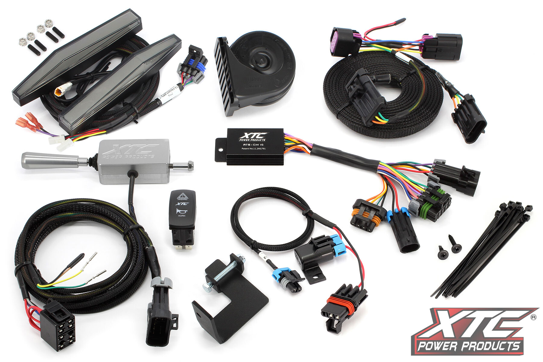 AUTO TURN SIGNAL KIT W/ BILLET LEVER AND FRONT DRL LIGHTS POL