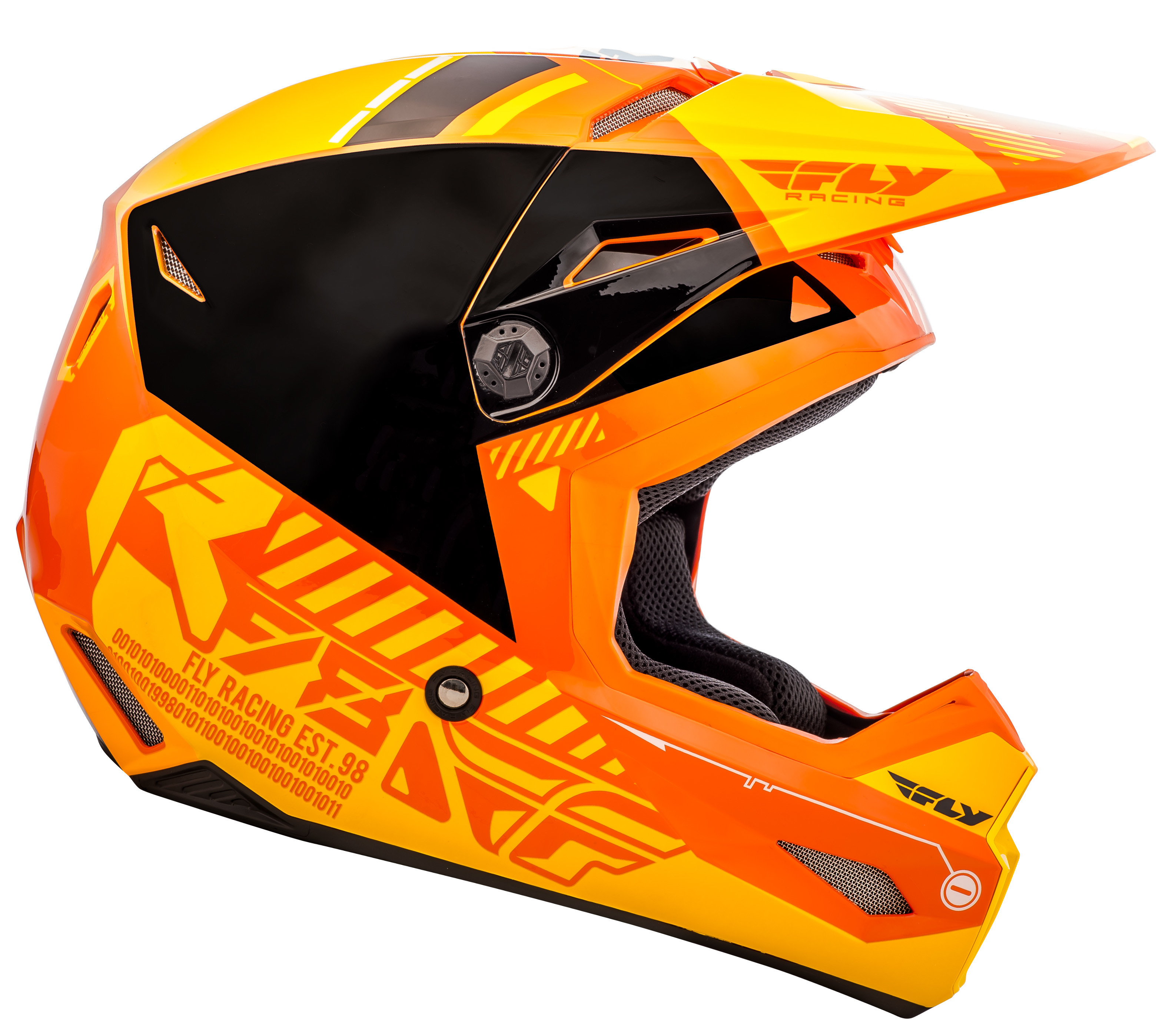 Motocross//Dirt Bike//ATV//MX Fly Racing *Kinetic Elite Onset* Off Road Helmet