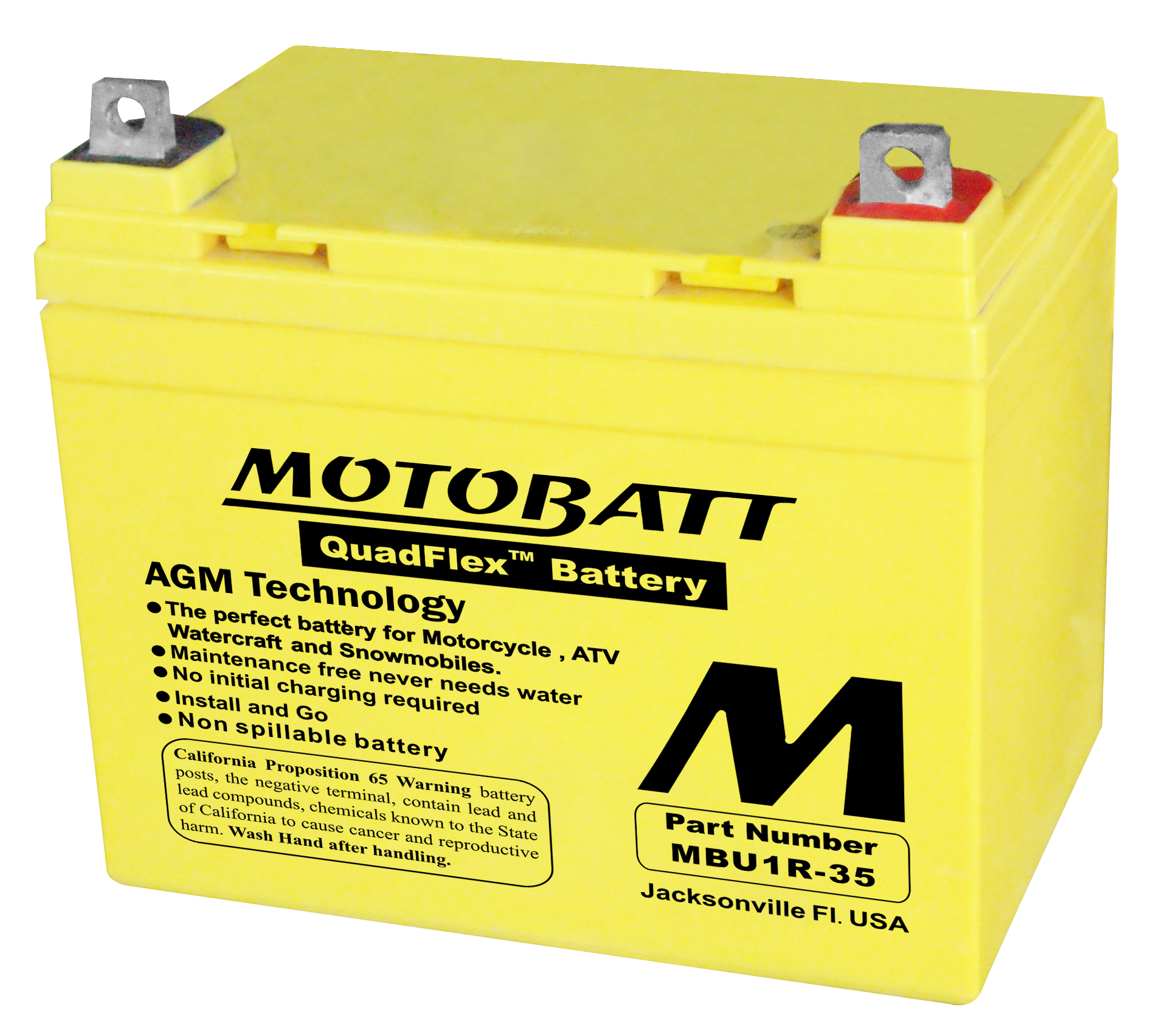 BATTERY MBU135 SEALED FACTORY ACTIVATED