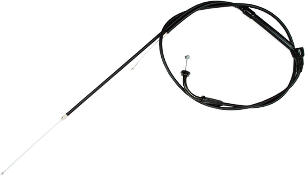 Motorcycle BLACK VINYL THROTTLE PULL CABLE
