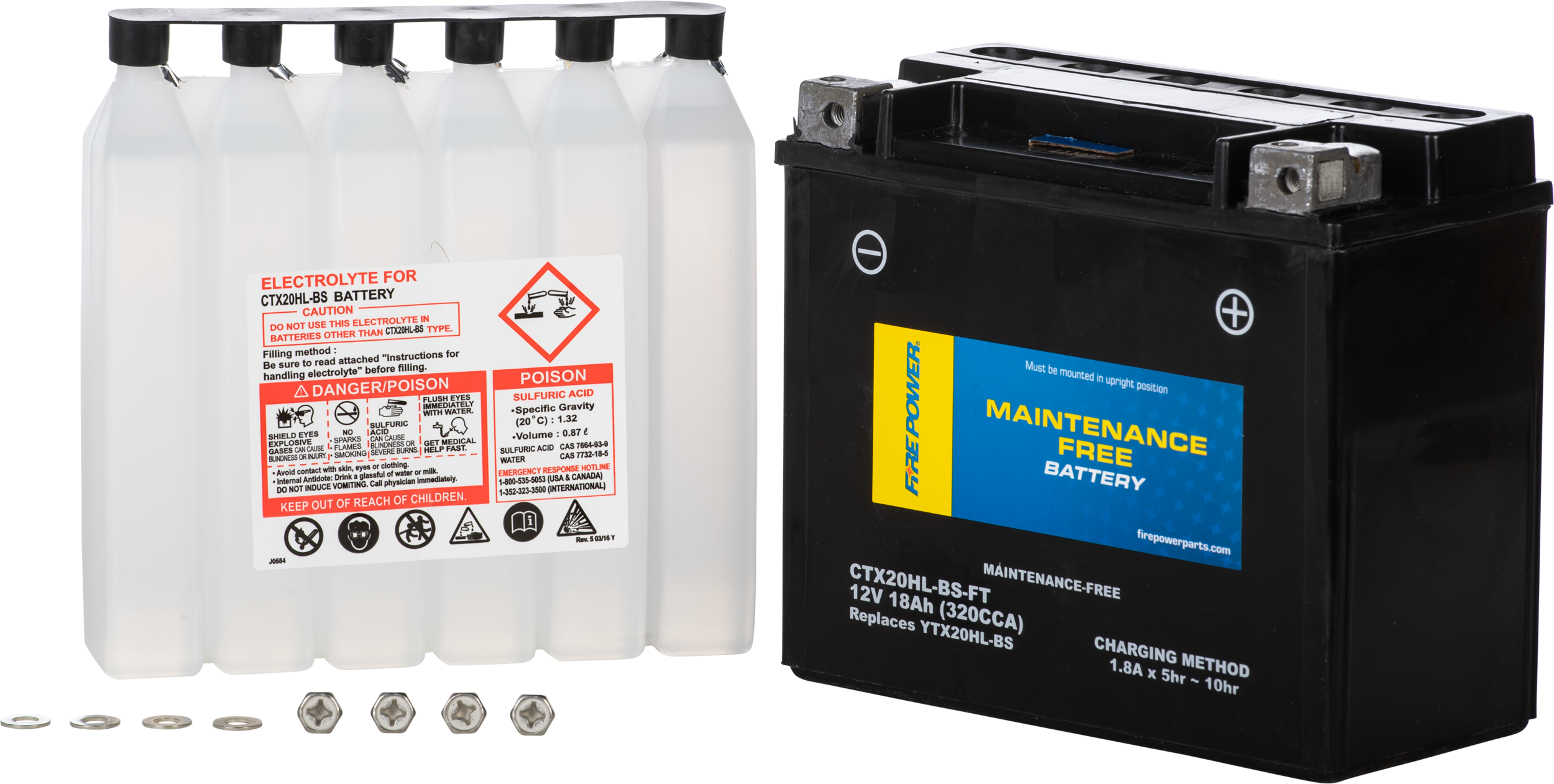 BATTERY CTX20HL-BS-FT MAINTENANCE FREE