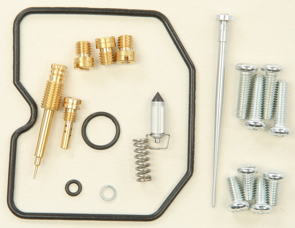 thumbnail interactive-video image 1 of All Balls Racing Carb Rebuild Kit 26-1223 – For Kawasaki Prairie 360 2003-2013 1 of 2