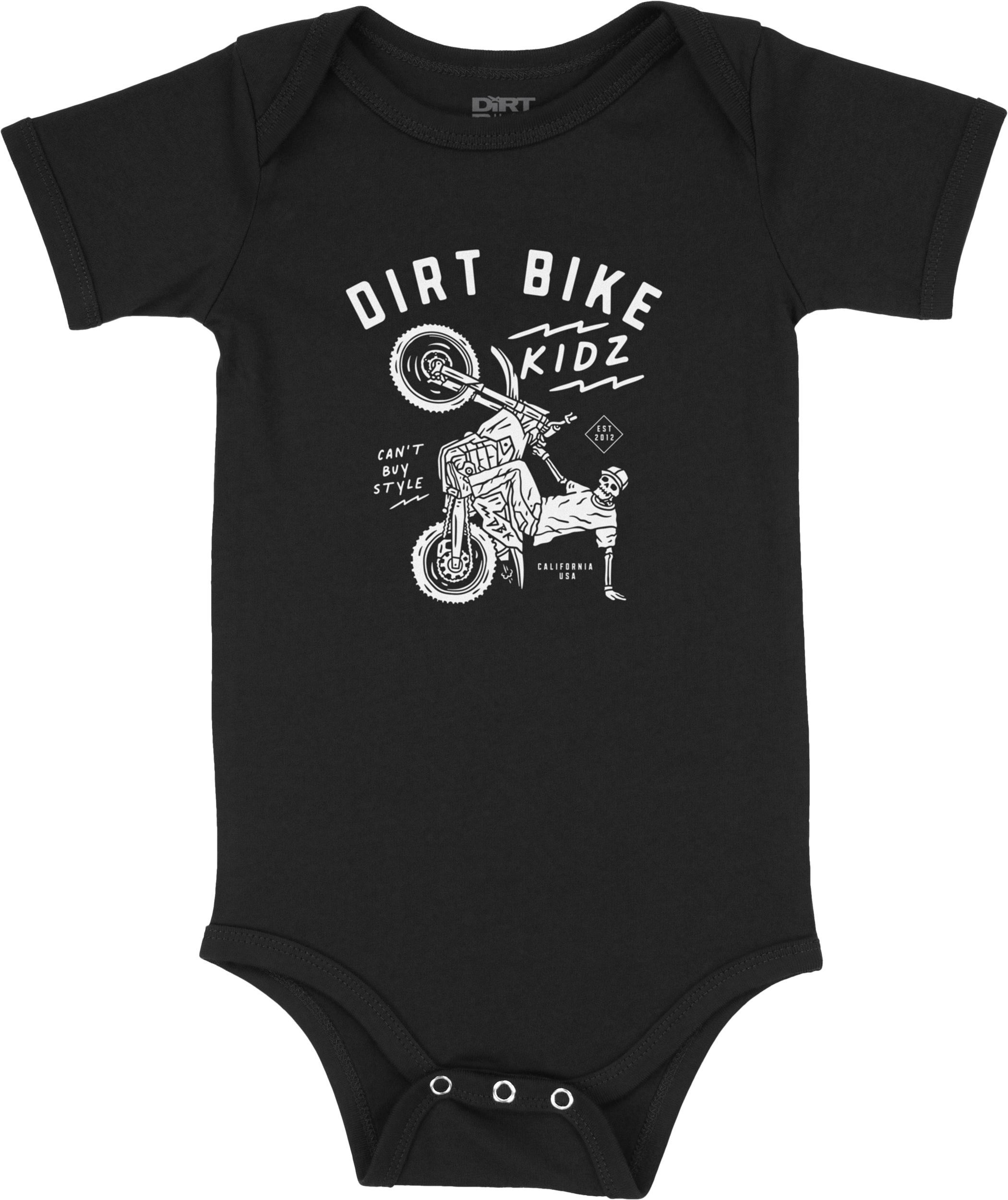 12 O'CLOCK ONESIE BLACK 12 MONTH