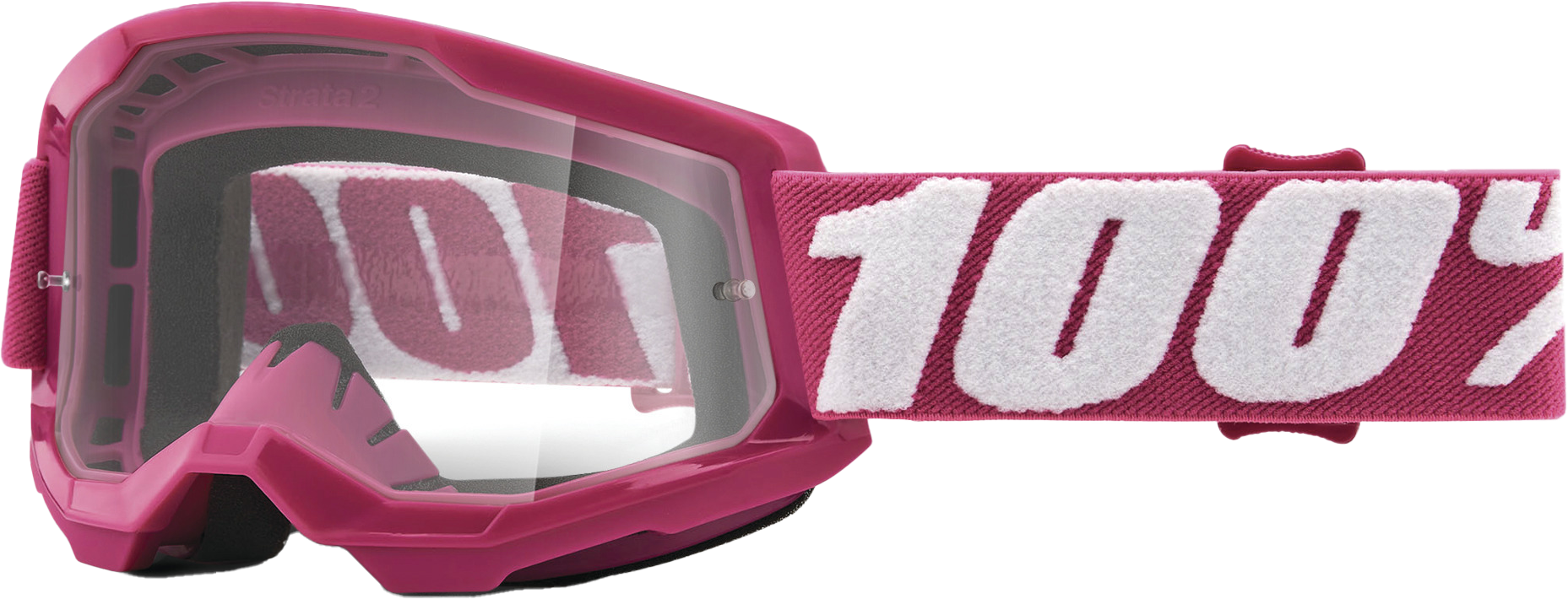 100% Strata 2 Off Road Goggle Fletcher/Clear | Anti-Fog Vision & Comfort