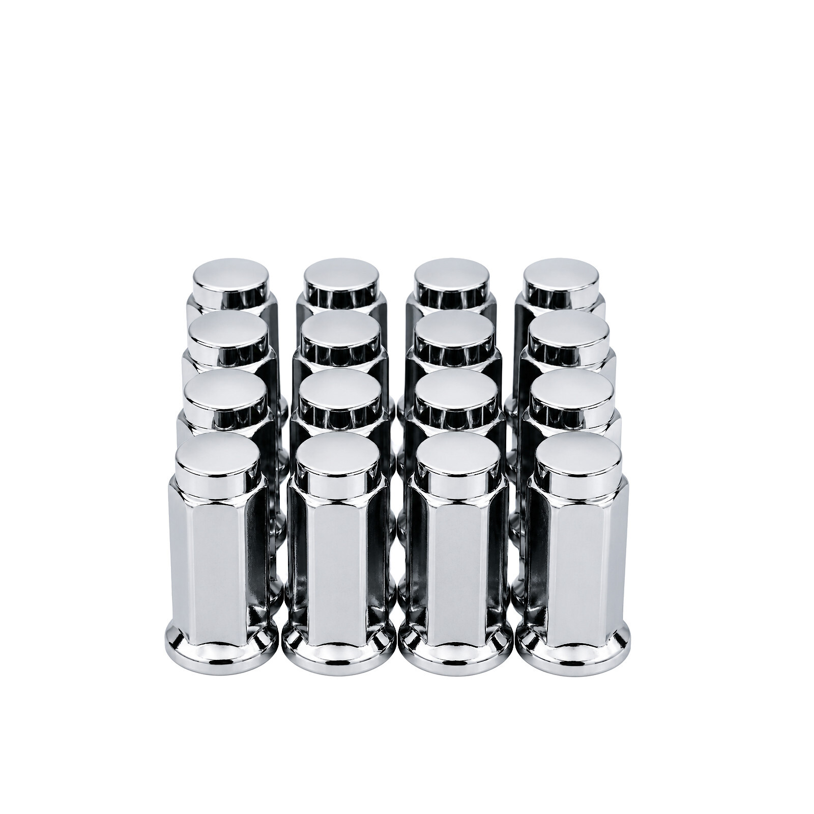 10MMX1.25 FLAT LUG NUTS 14MM HEAD 16/PK