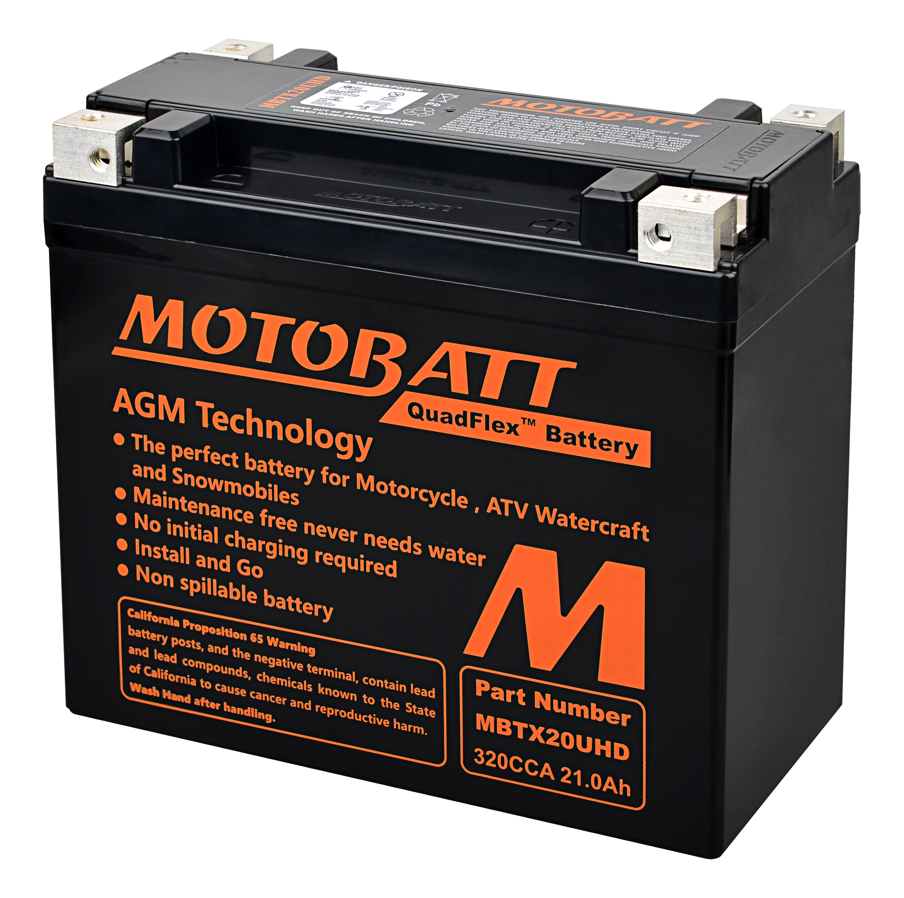 BATTERY MBTX20U(HD) SEALED FACTORY ACTIVATED